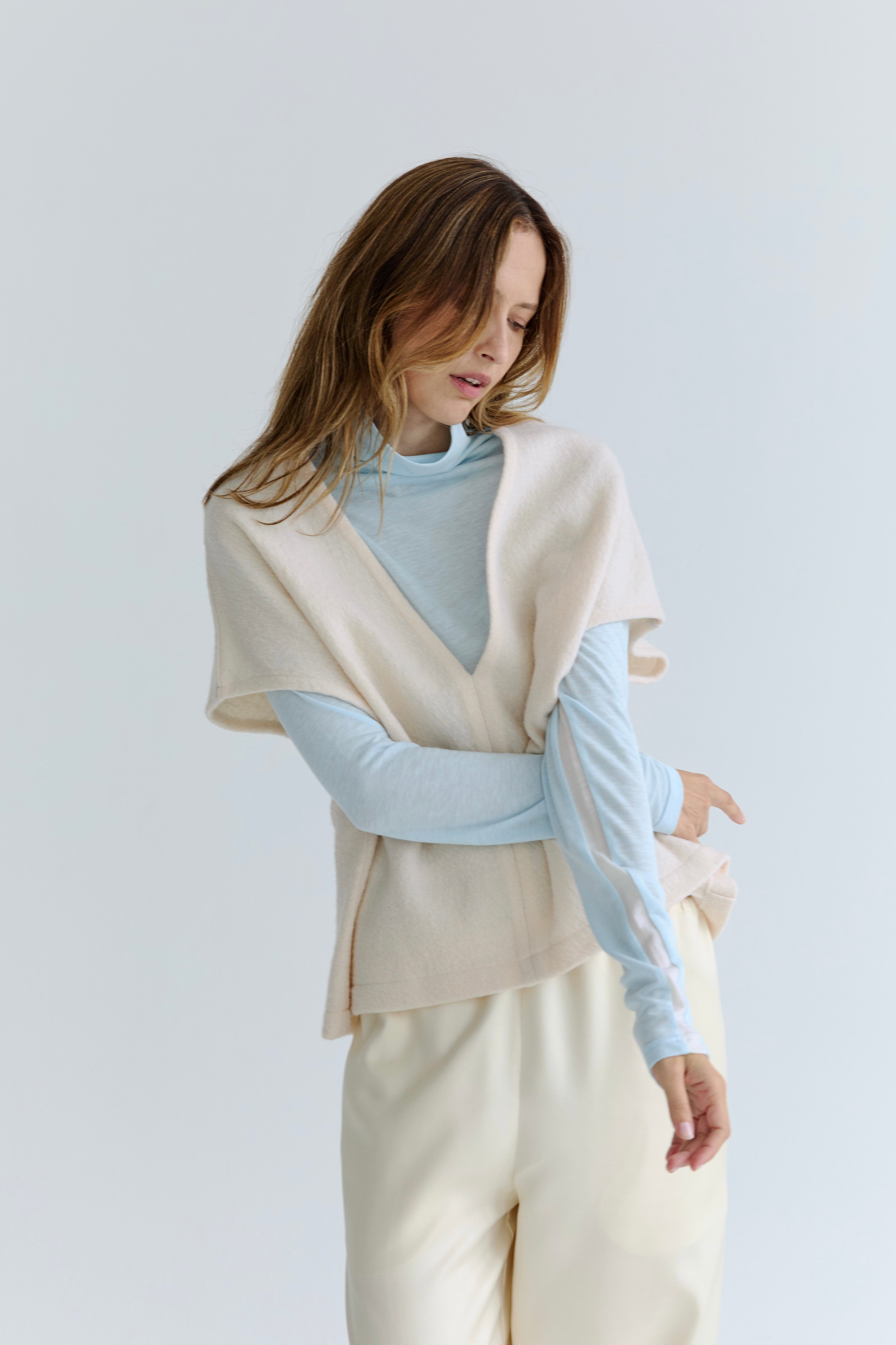 Antoine Wool Vest - Vanilla
