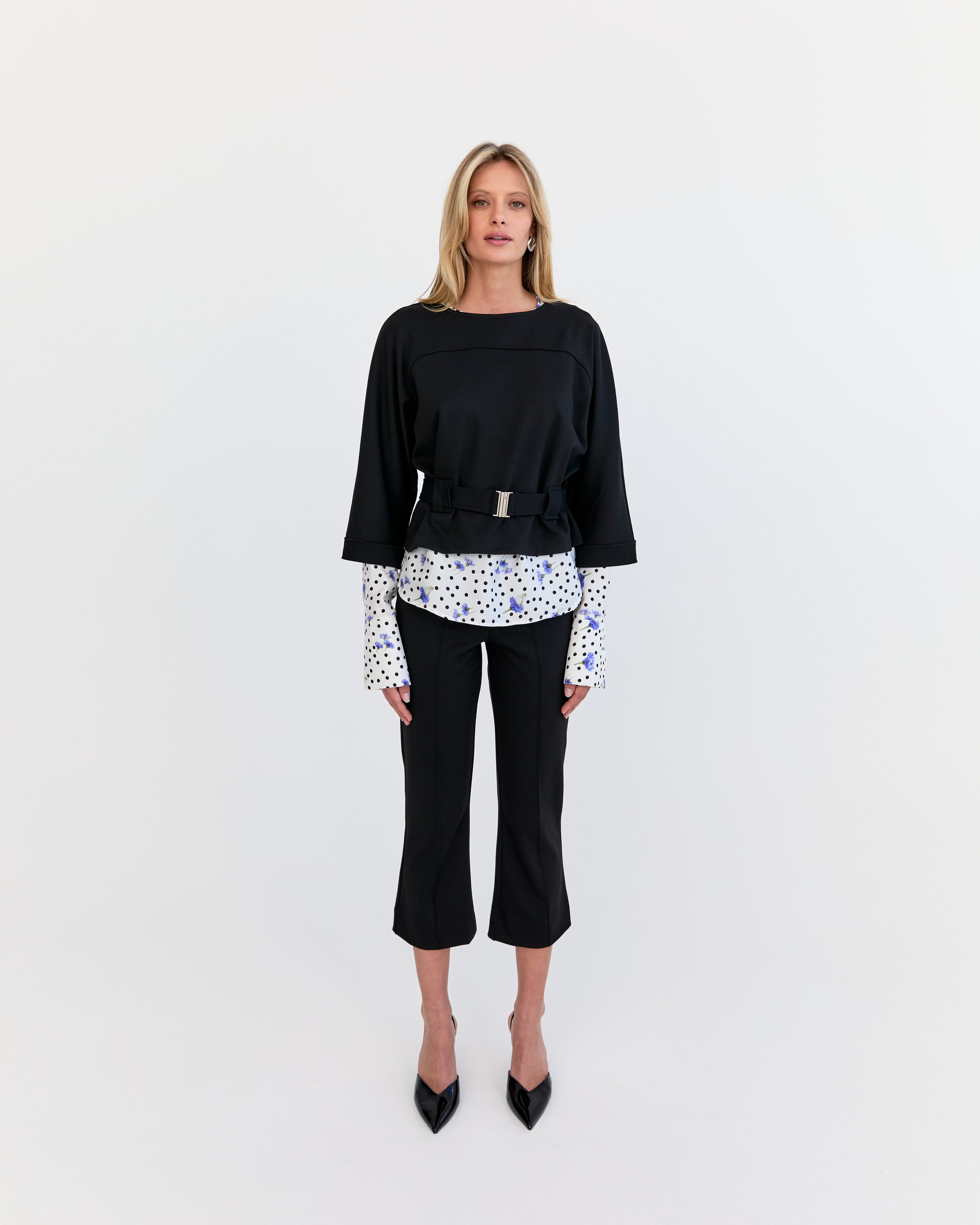 Ami Top - Black Ponte
