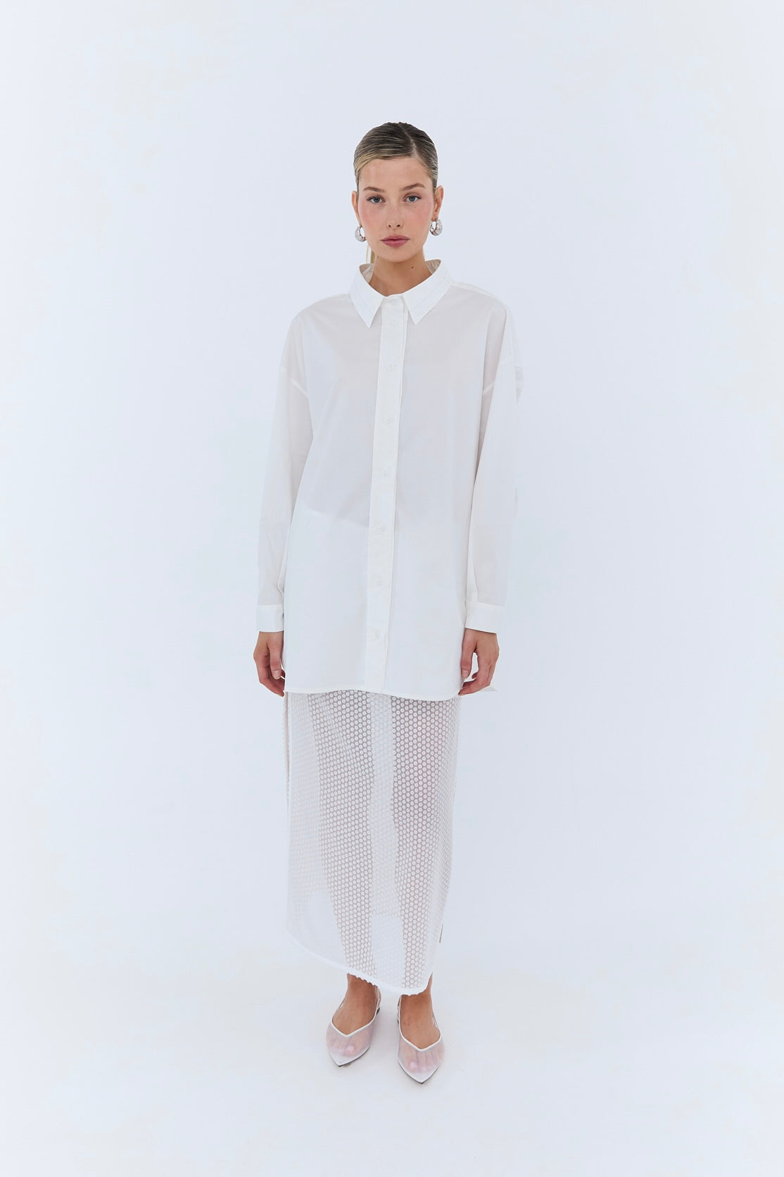 Monaco Skirt - White Sequence