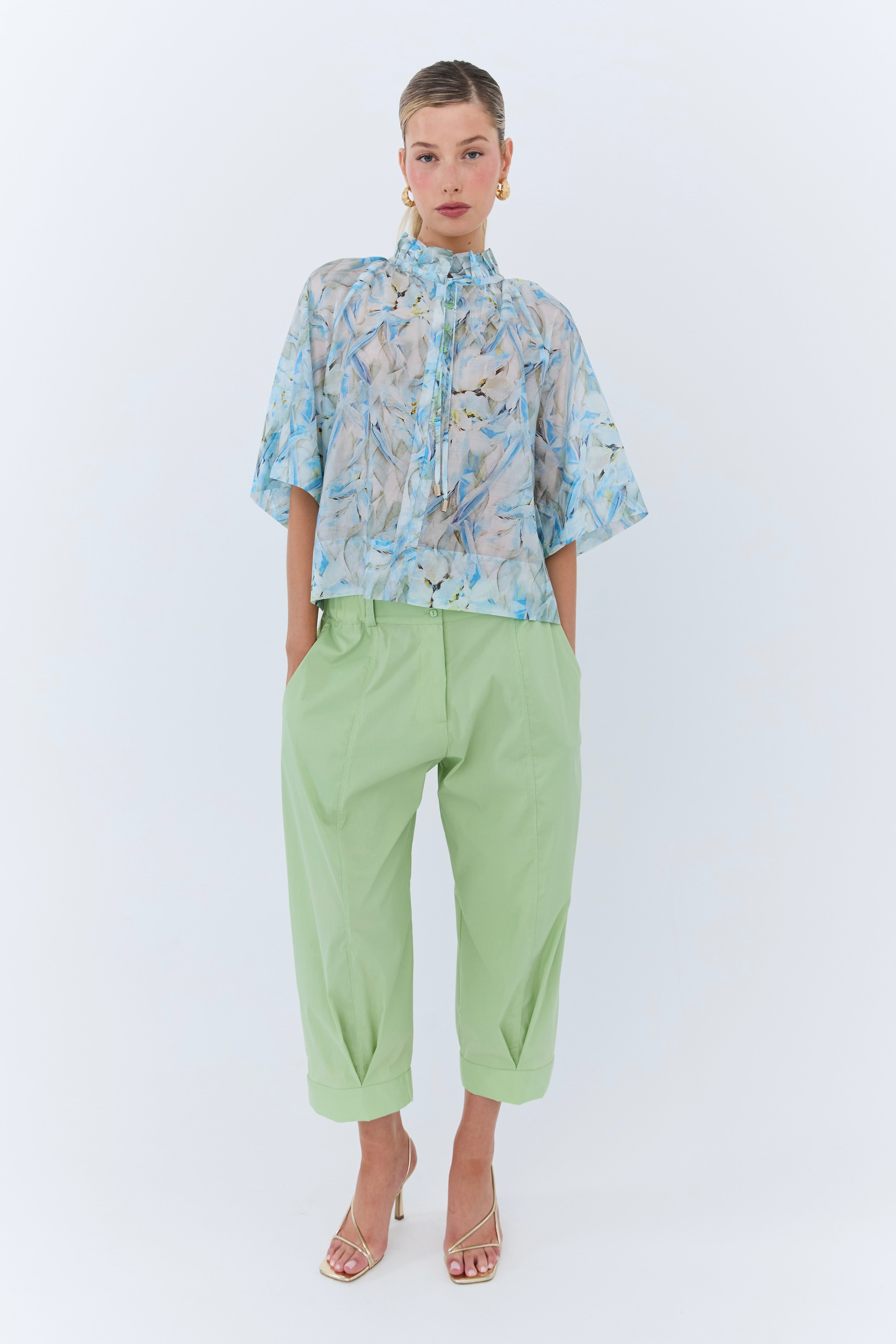Konstantina Blouse - Blue Floral