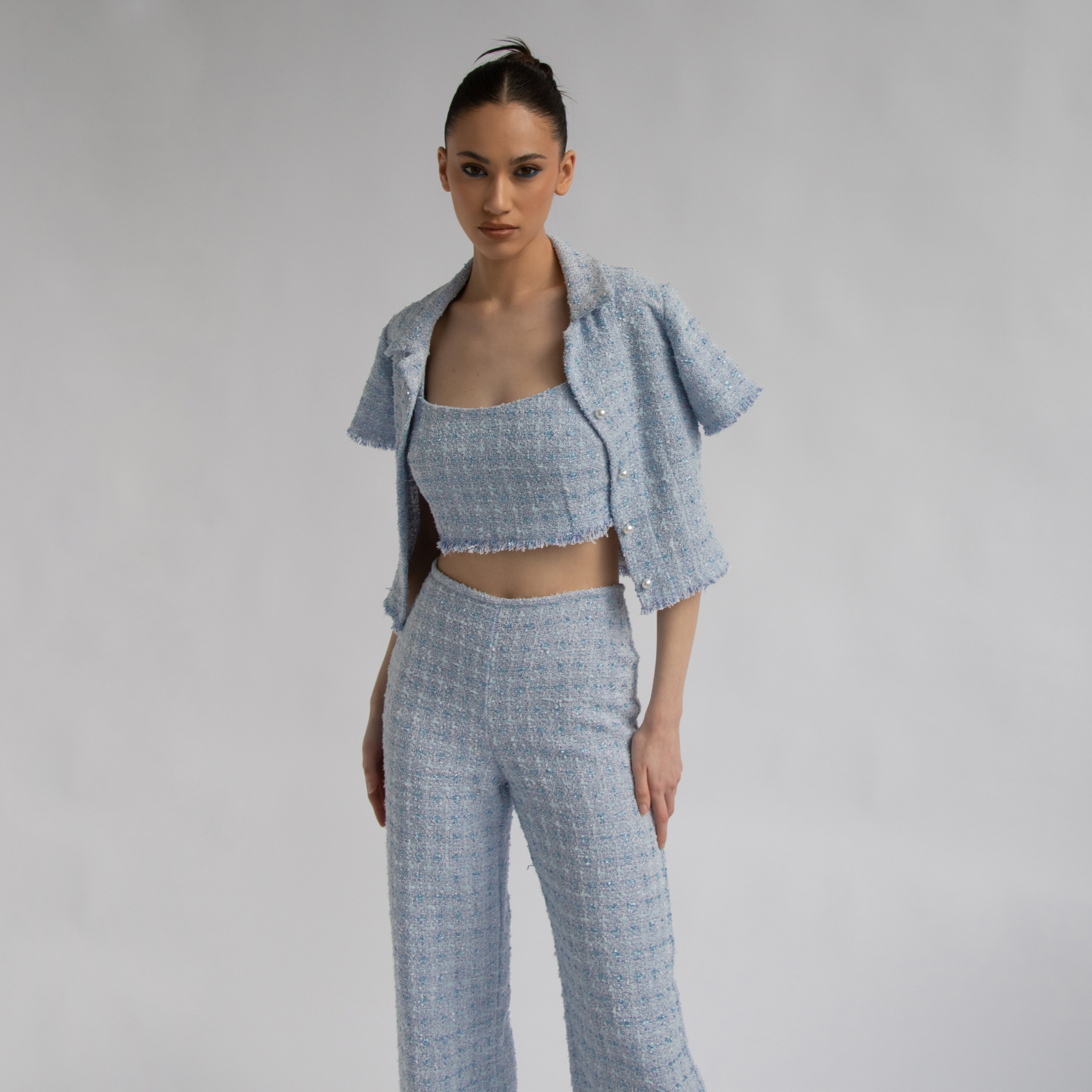 Gigi Tweed Top