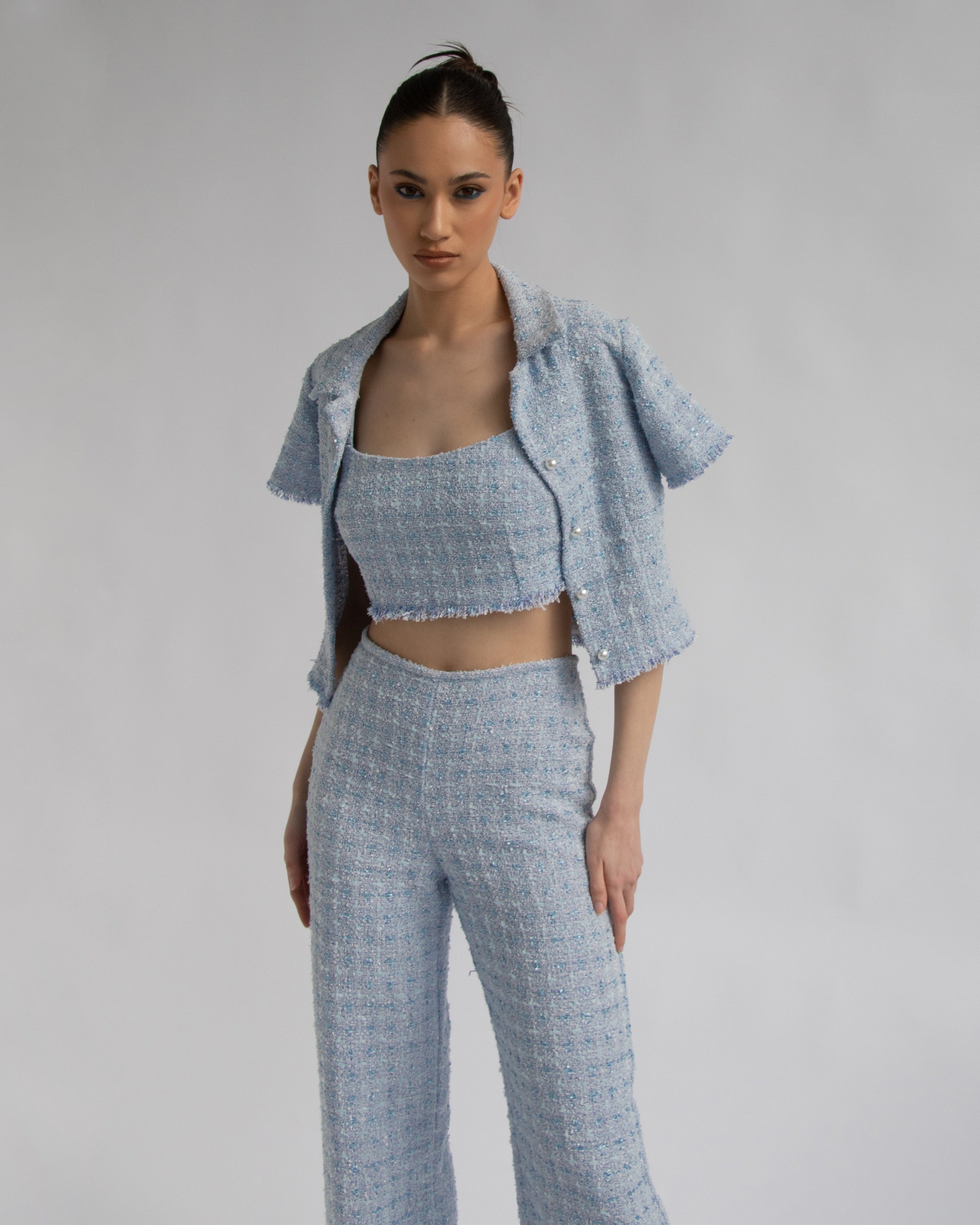 Gigi Tweed Top