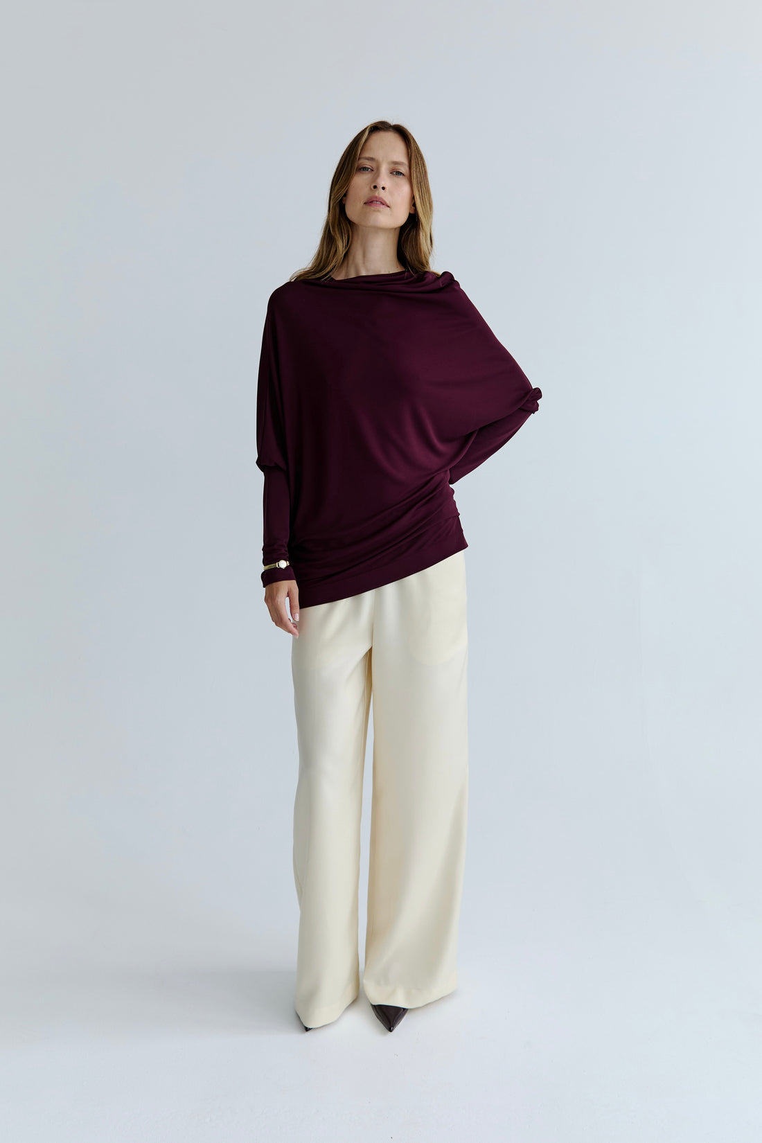 Karin Twist Top - Plum