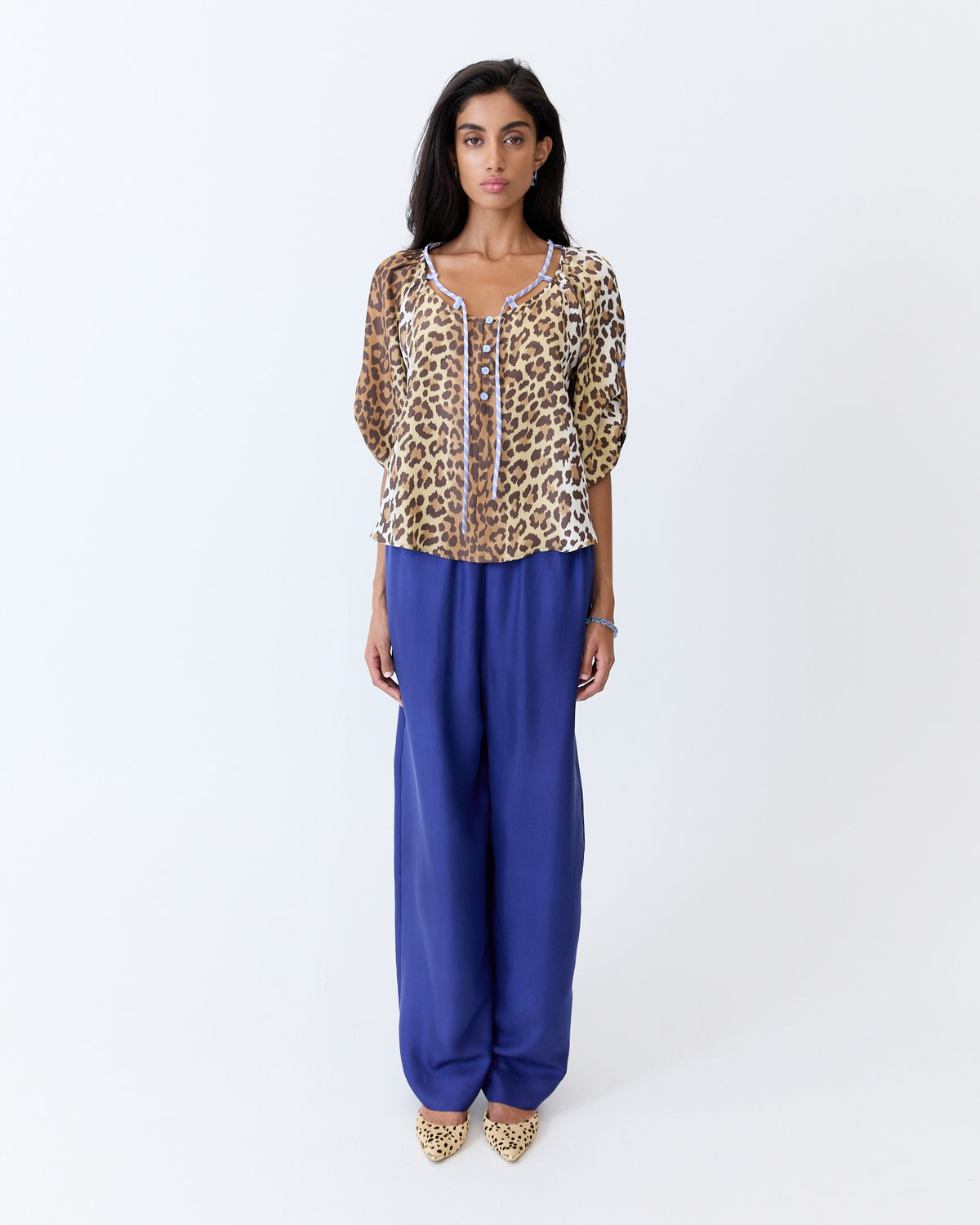 Amaara Top - Cheetah Silk