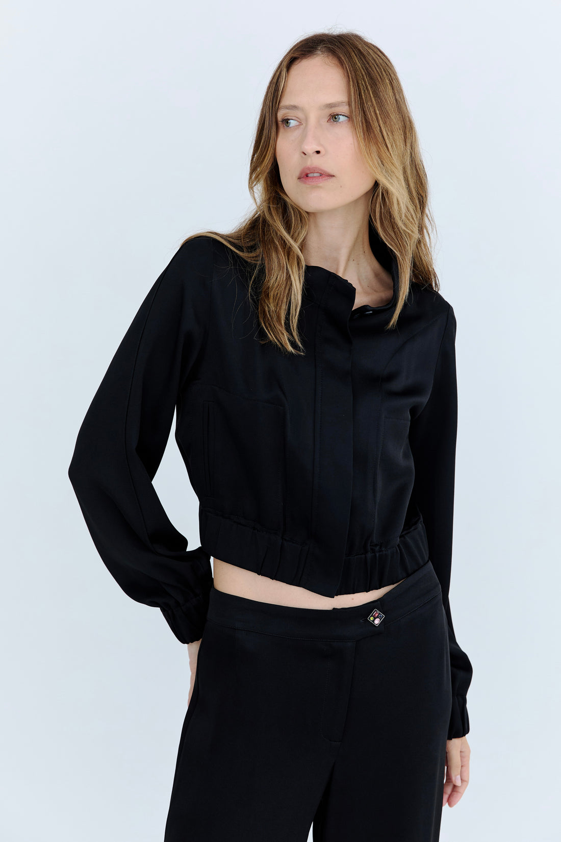 Niel Mini Bomber Jacket - Black