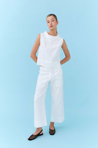 Vivian Top - White Drill