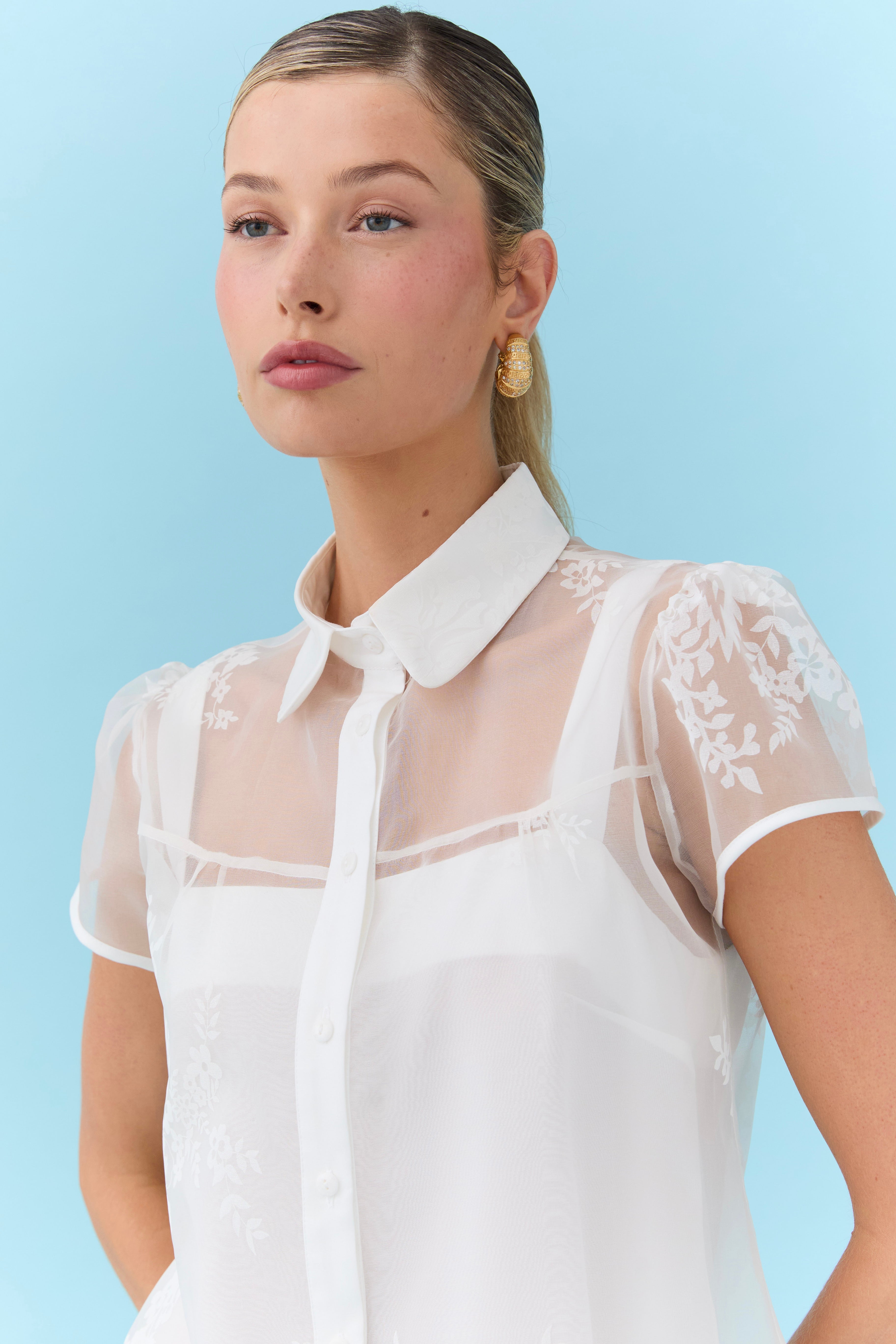 Ludovina Blouse - Floral Organza