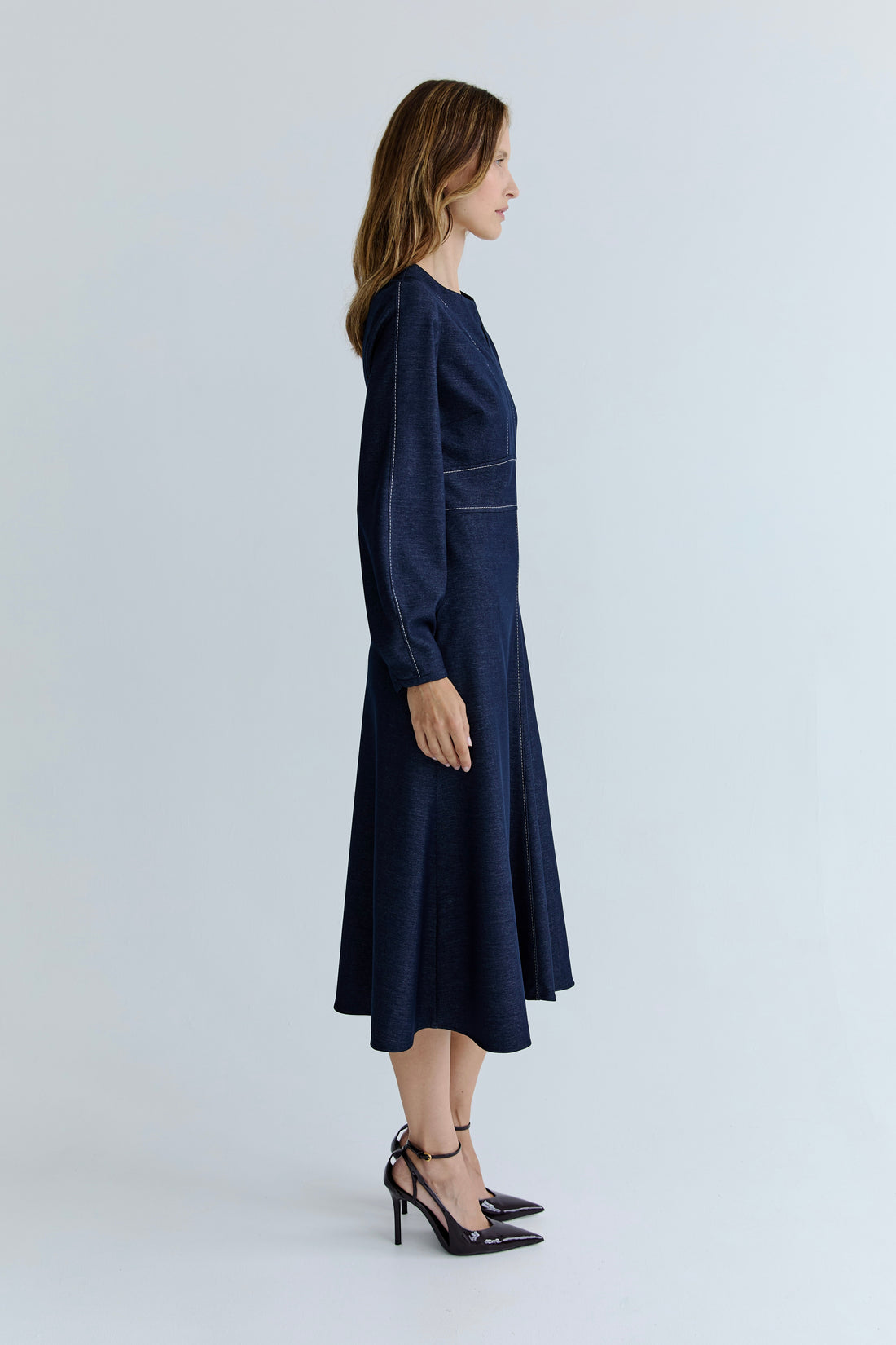 Victoria Dress - Indigo