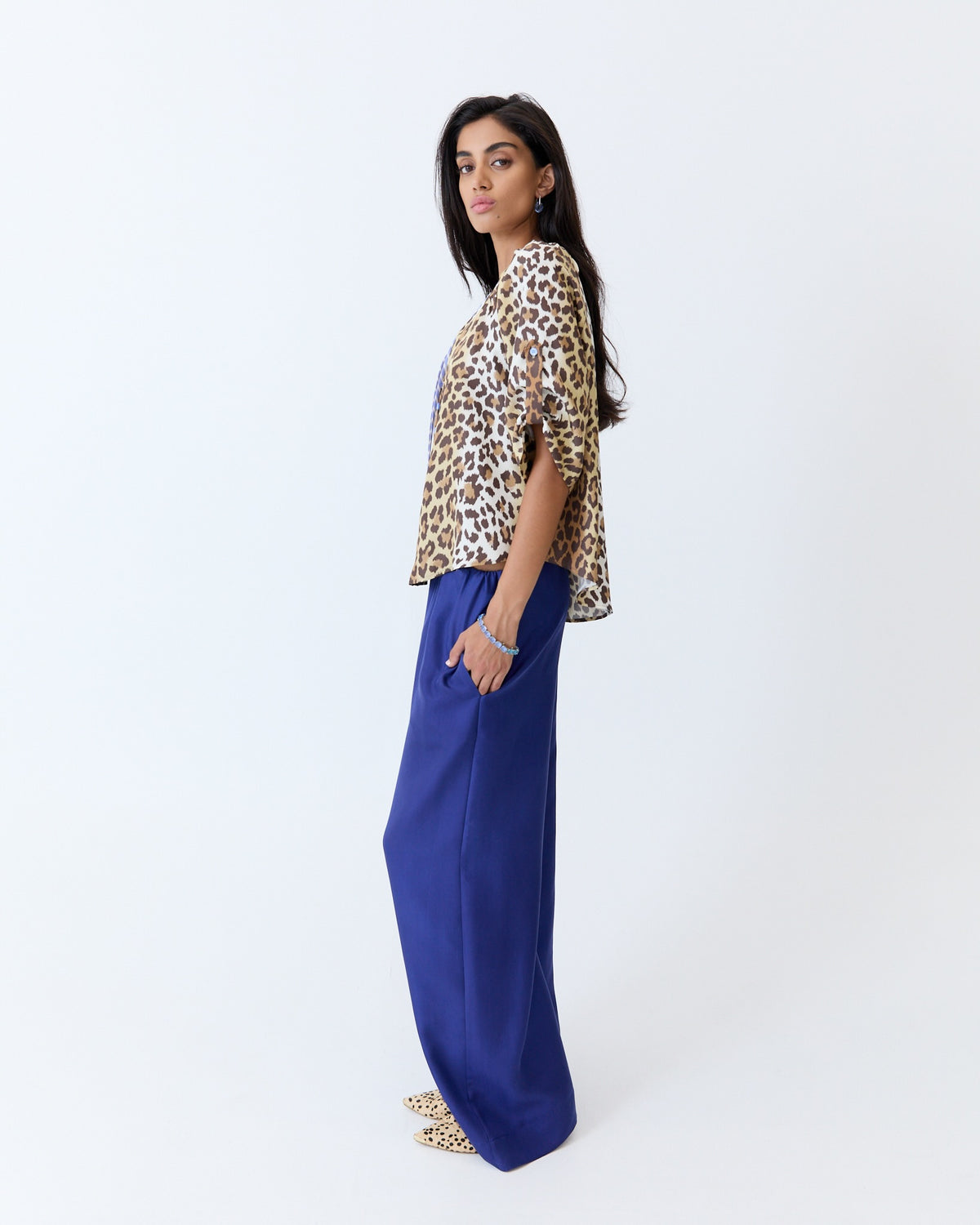 Amaara Top - Cheetah Silk