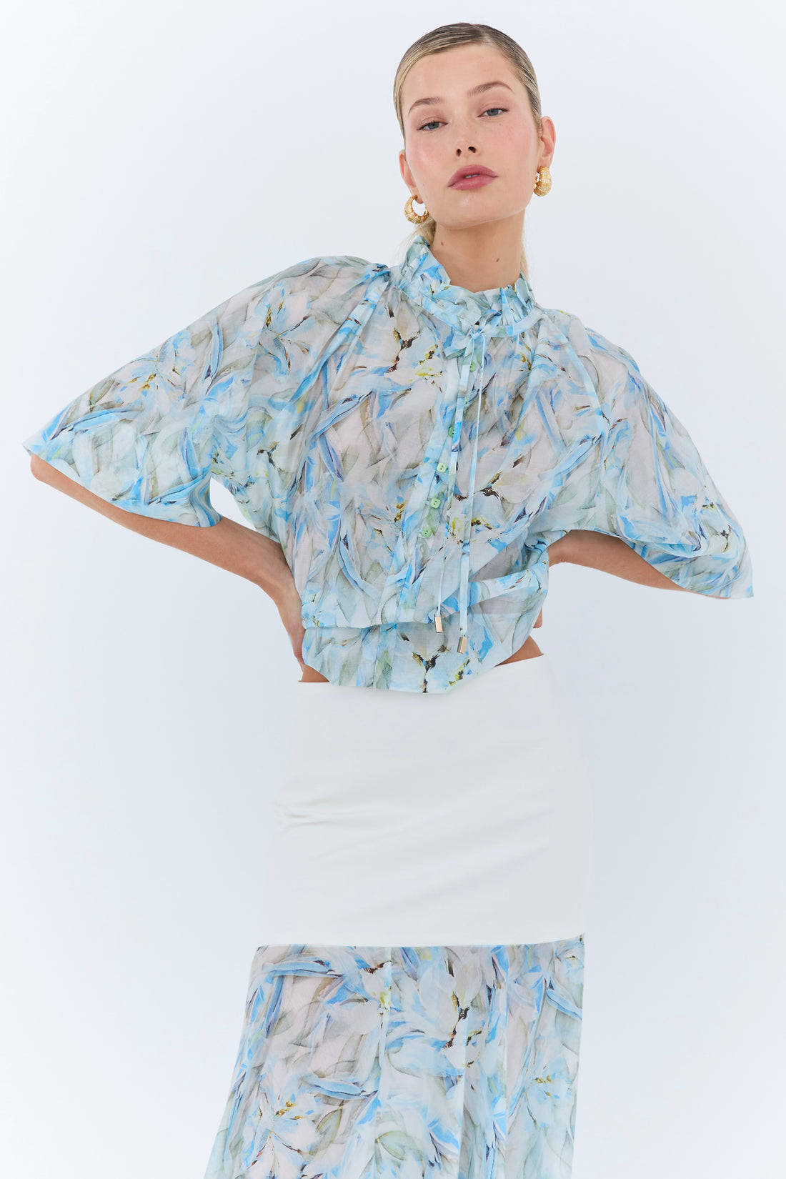 Sisi Skirt - Blue Floral