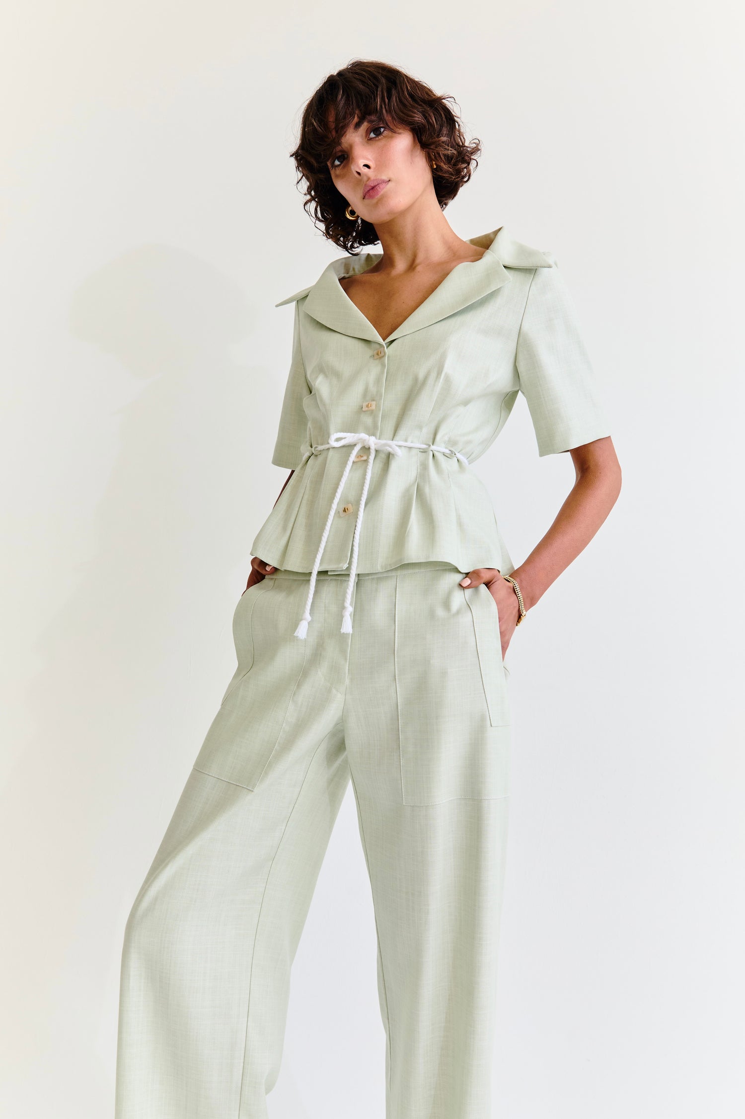 Angelina Top - Pistachio