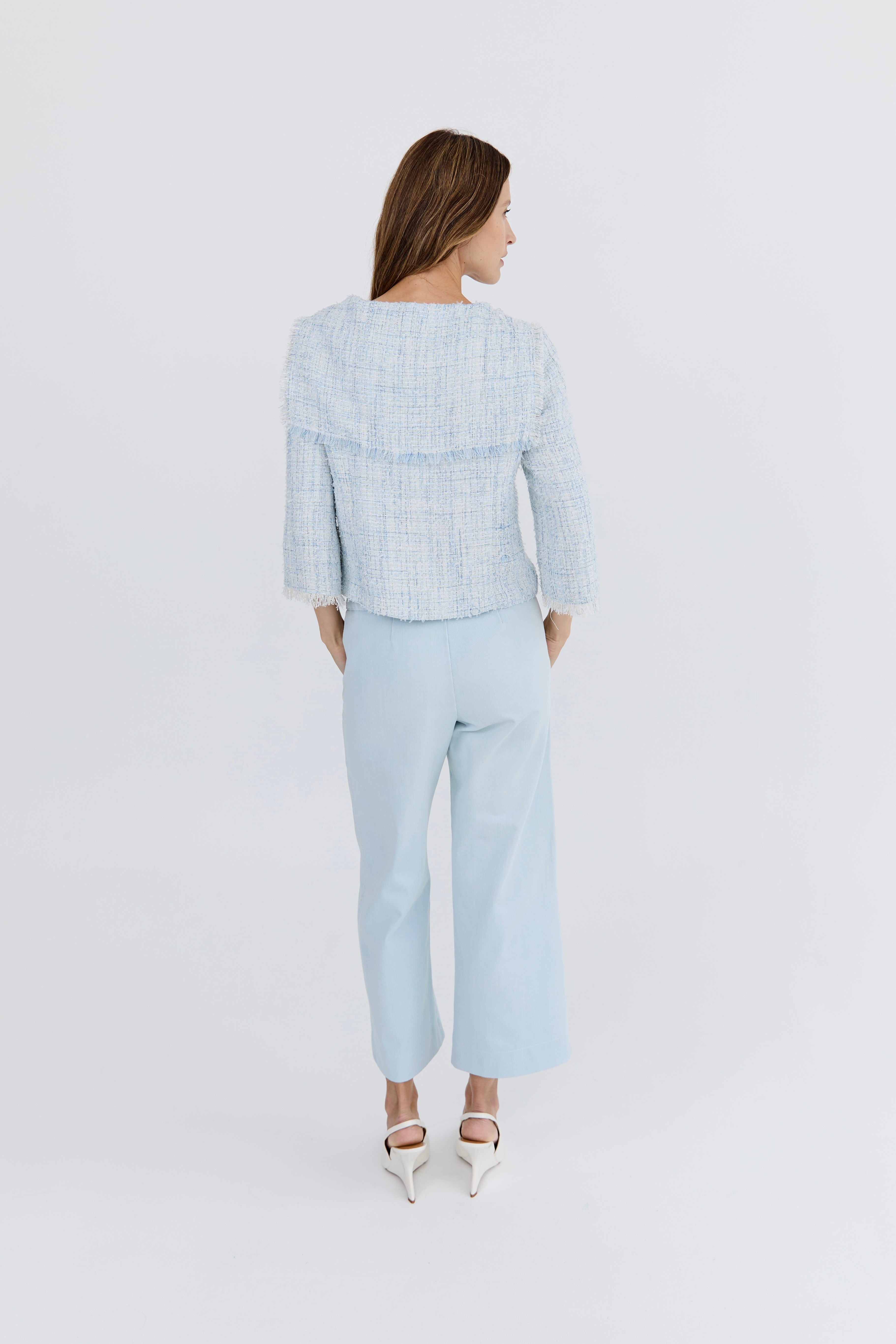 Marlene 4/8 Washed Denim Pant