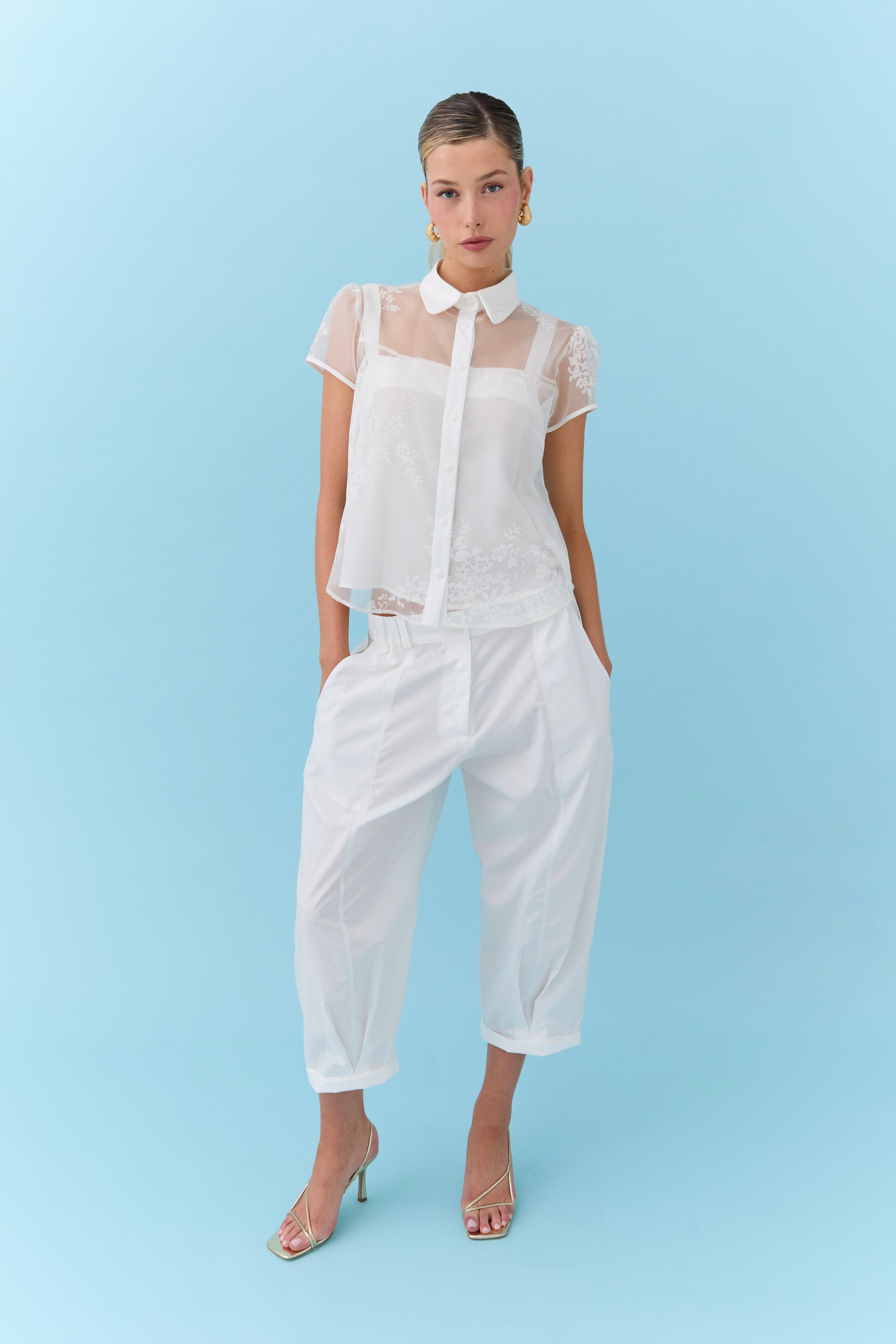 Ludovina Blouse - Floral Organza