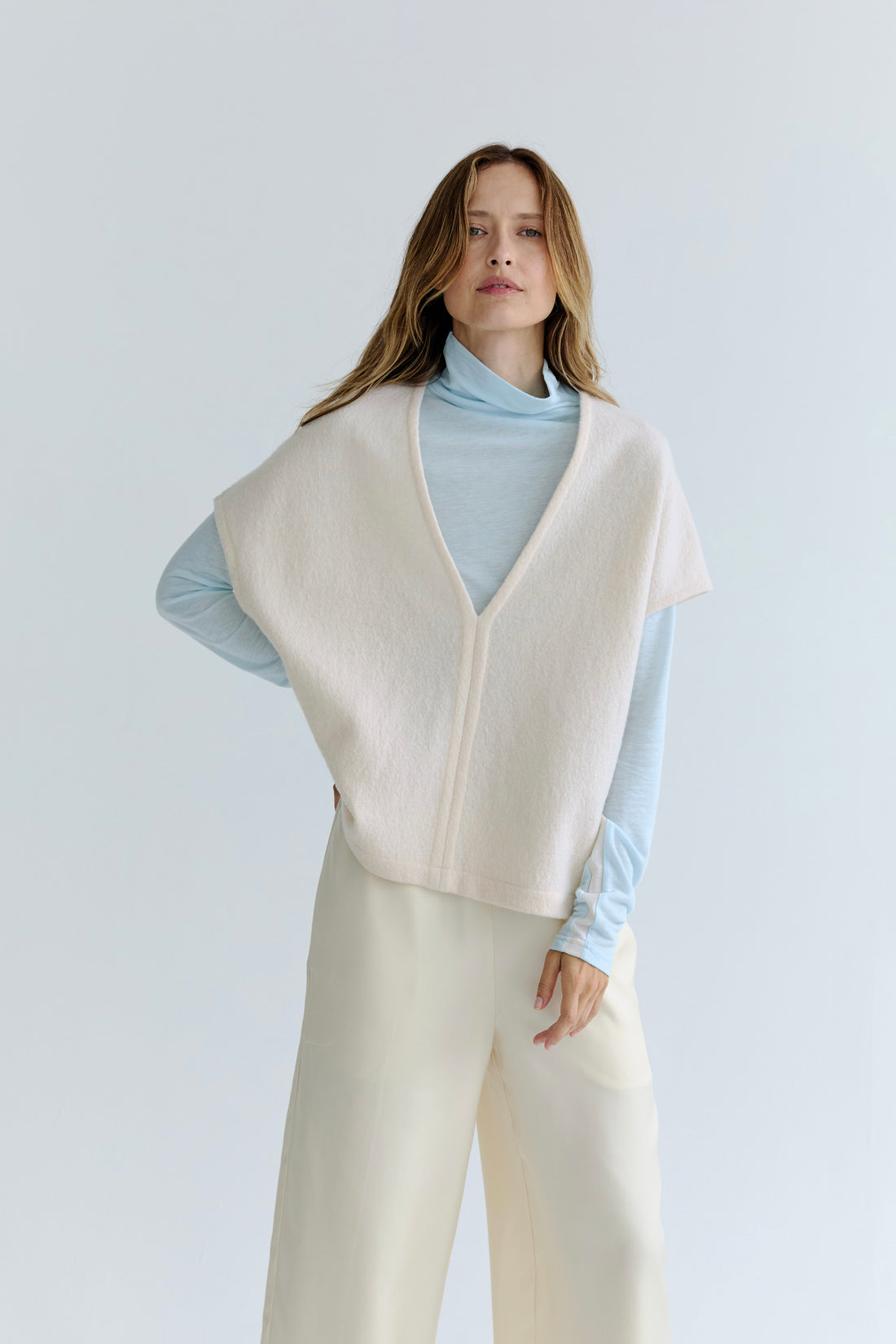 Antoine Wool Vest - Vanilla