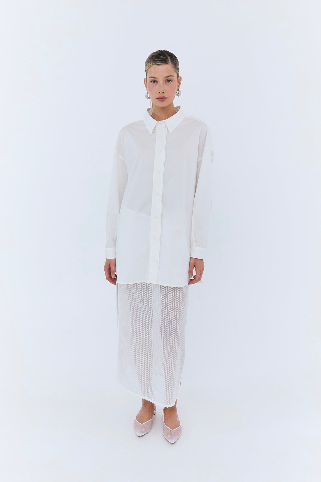 Pamela Oversized Shirt - White