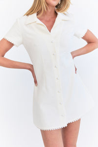 Gigi Dress - Ivory Boucle