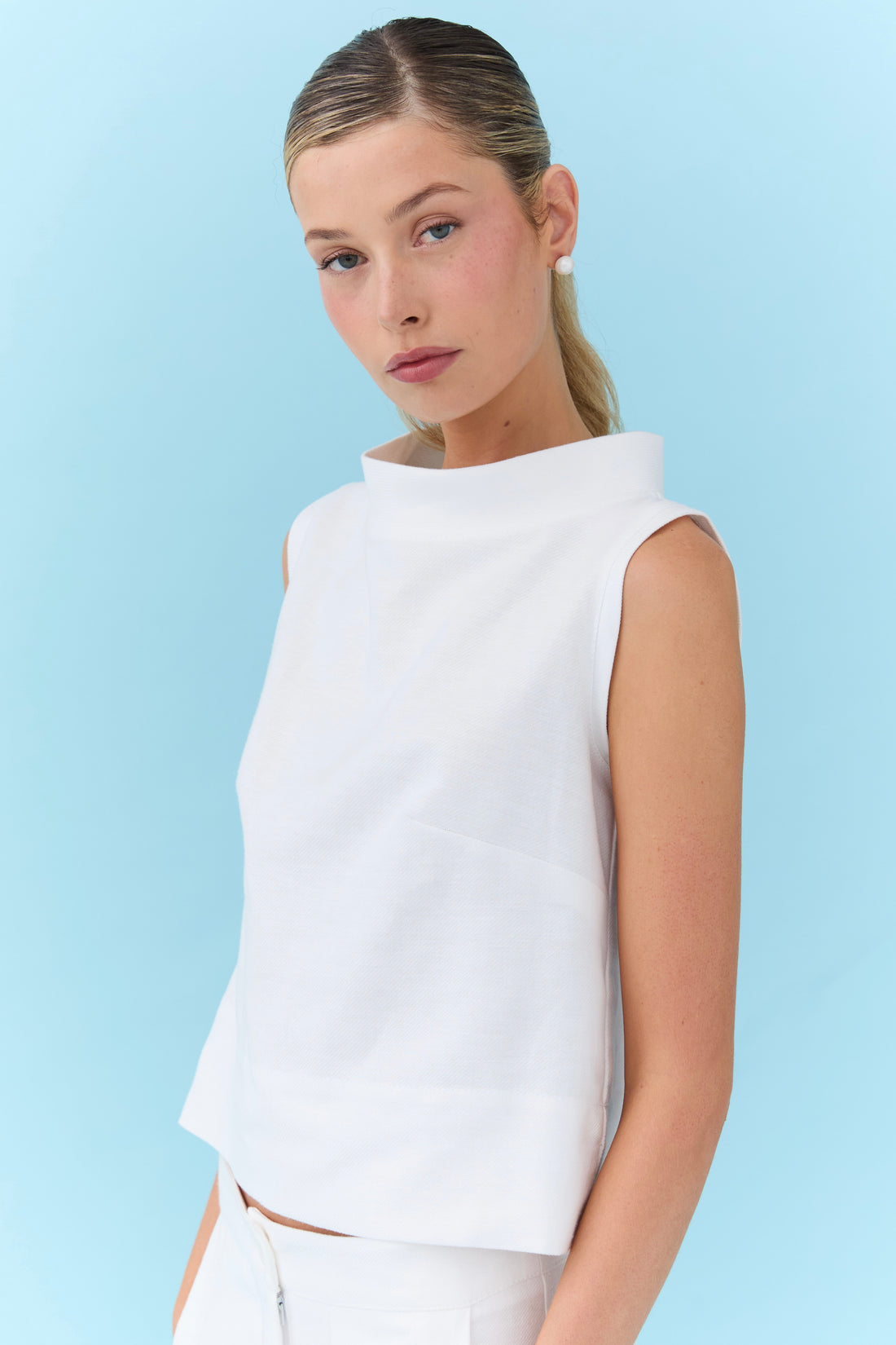 Vivian Top - White Drill