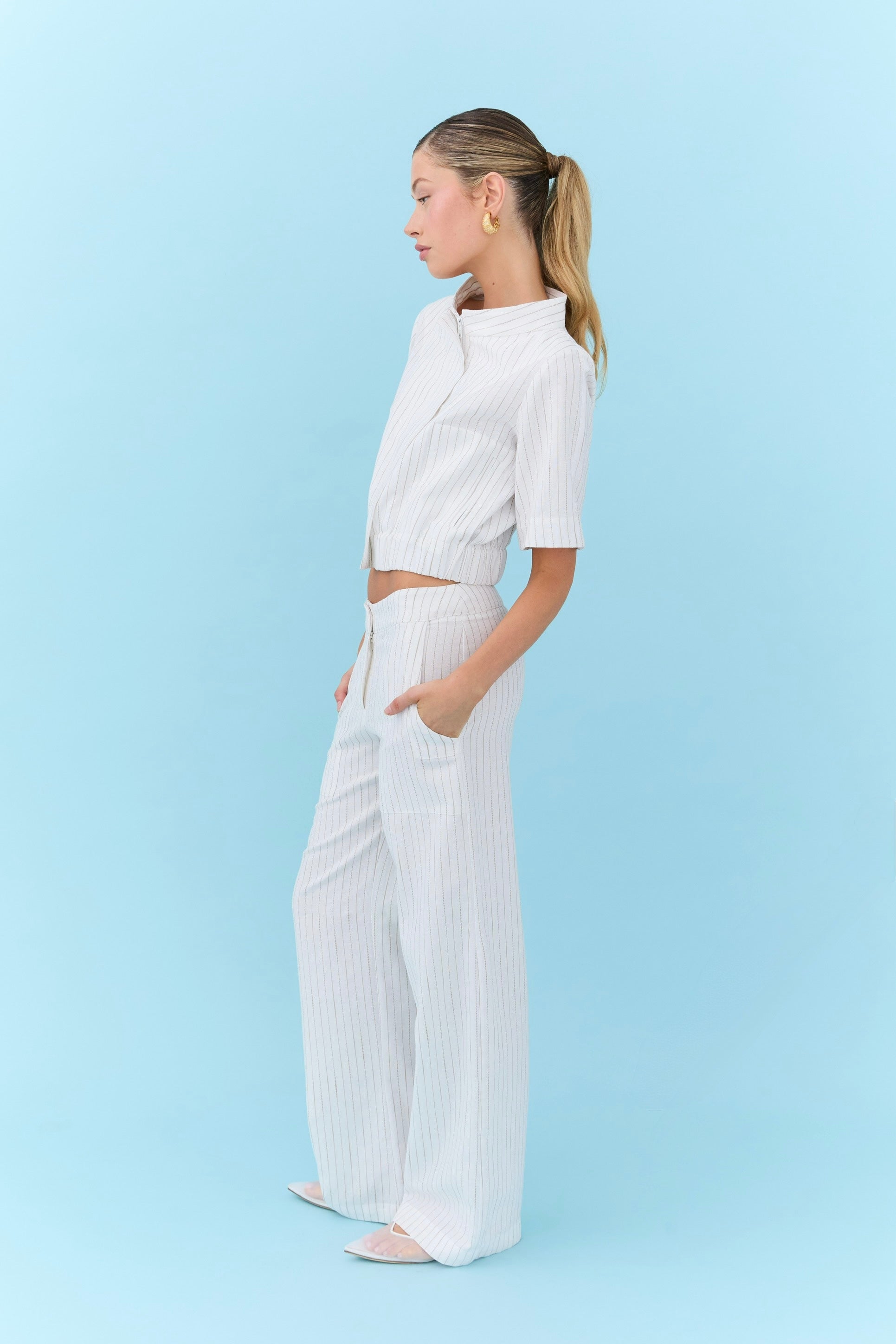 Marlene Pant - Linen Stripe