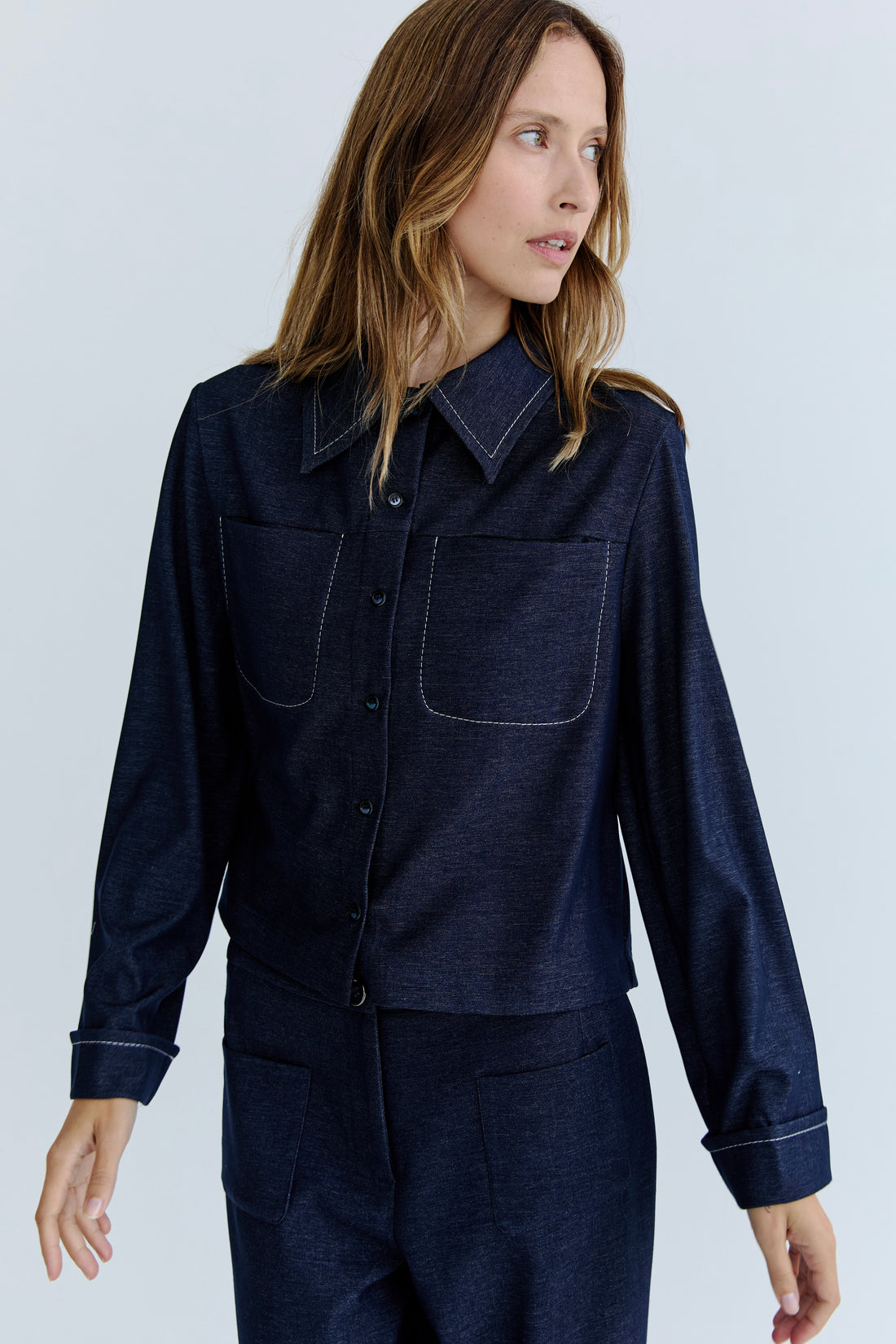 Lottie Shirt - Indigo