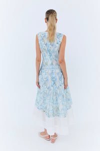 Alexa Maxi Dress - Blue Floral