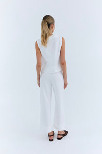 Vivian Top - White Drill