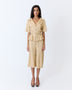 Josephine Culotte Short - Caramel Herringbone