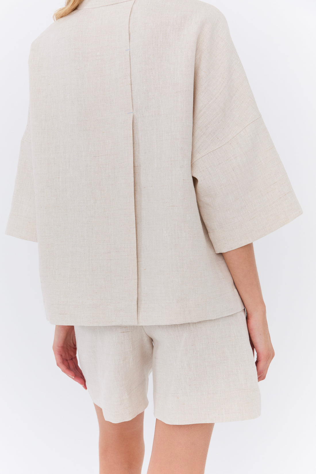 Audrey Jacket - Oat Linen