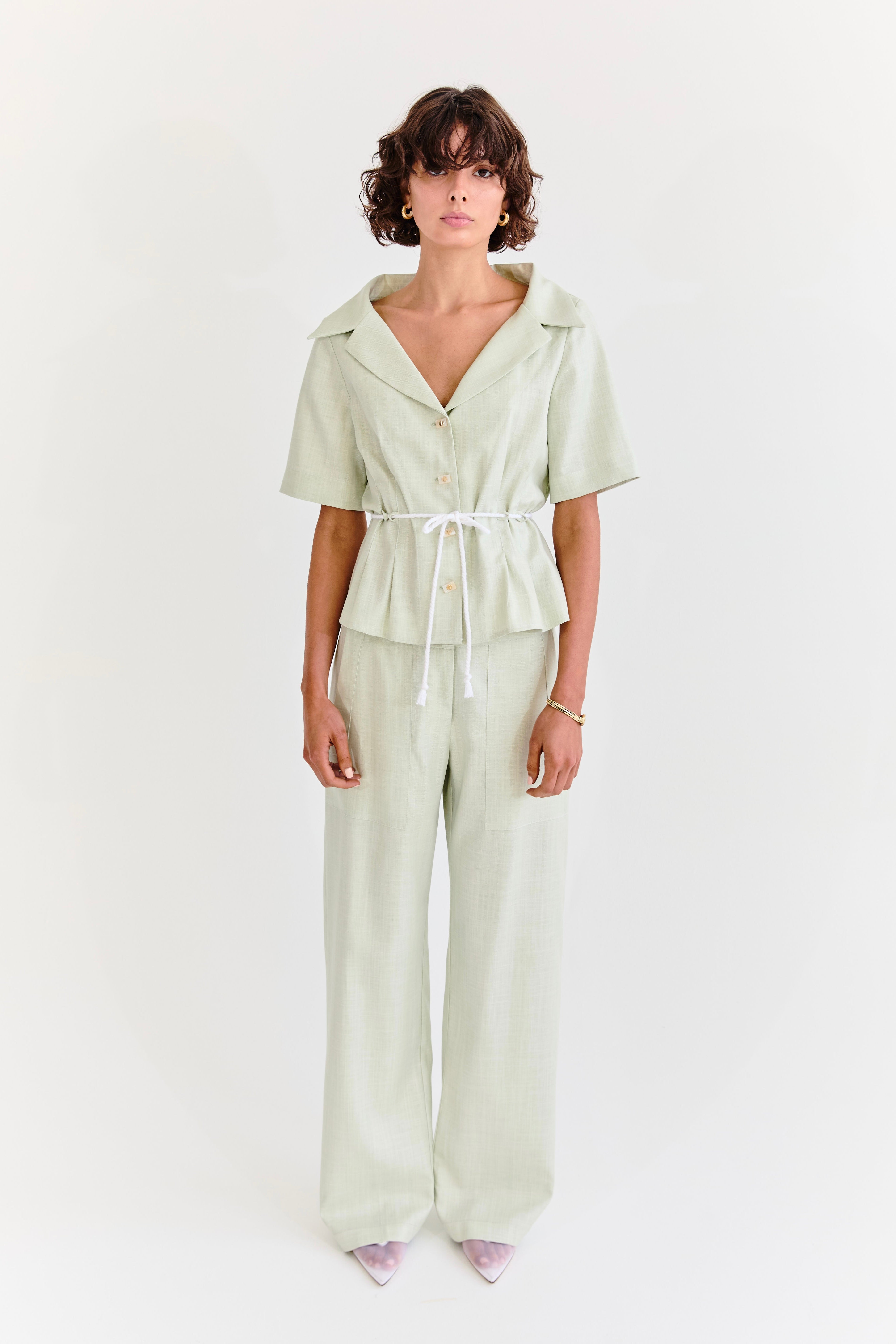 Angelina Top - Pistachio