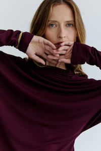 Karin Twist Top - Plum