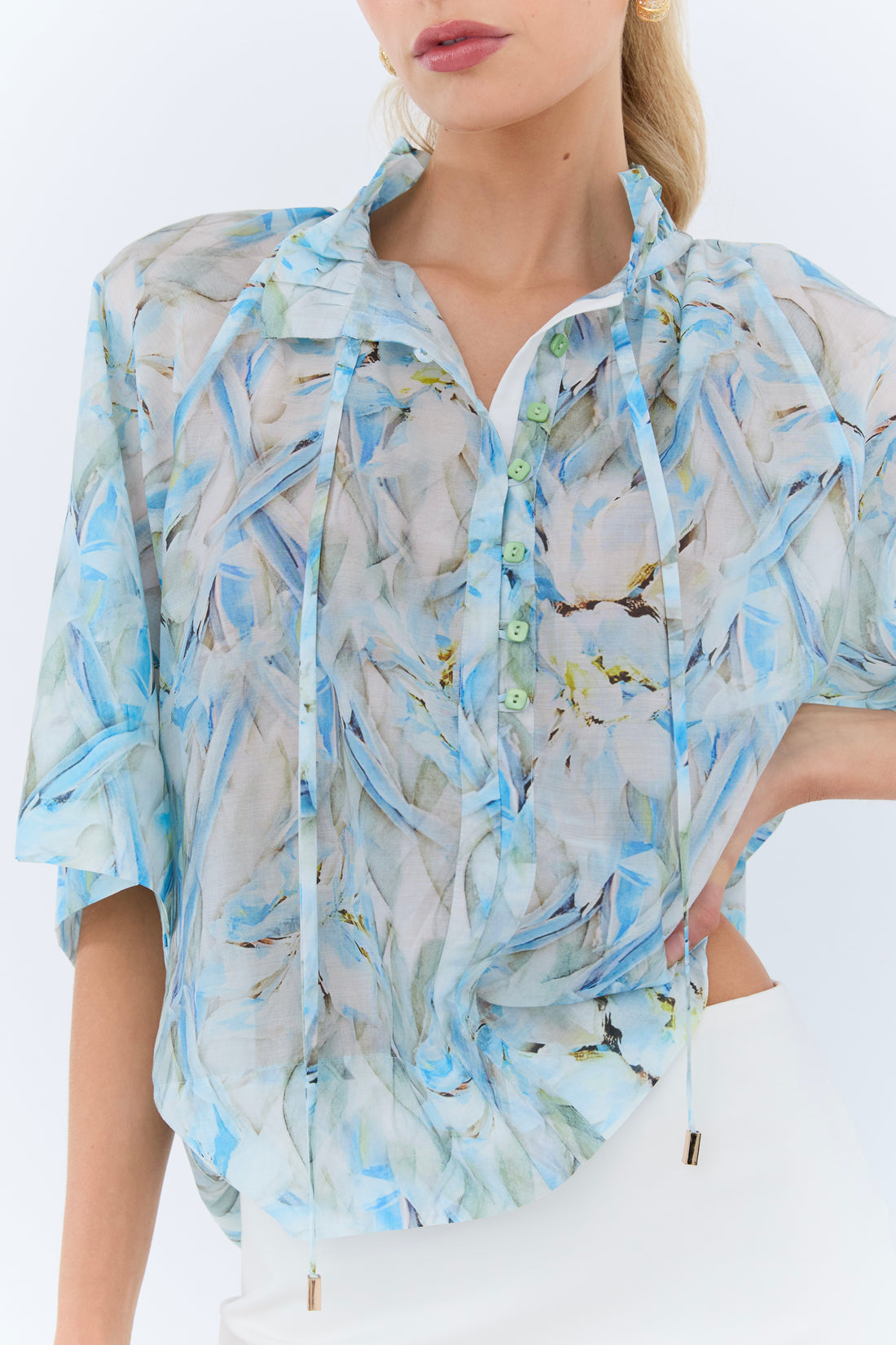 Konstantina Blouse - Blue Floral