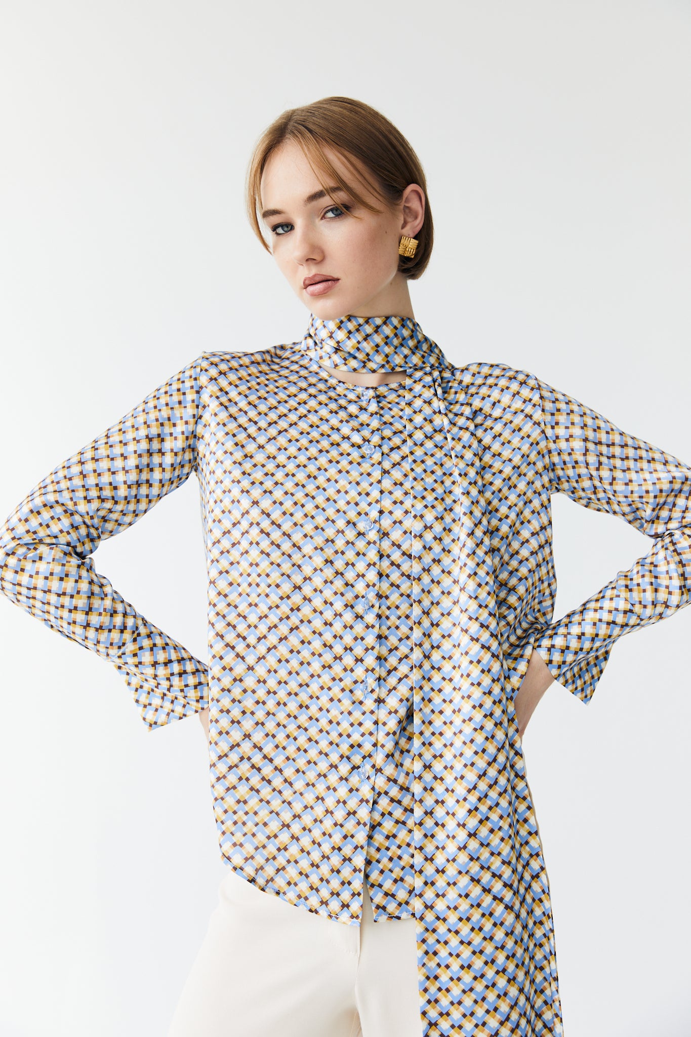 Elodie Blouse - Silk Print