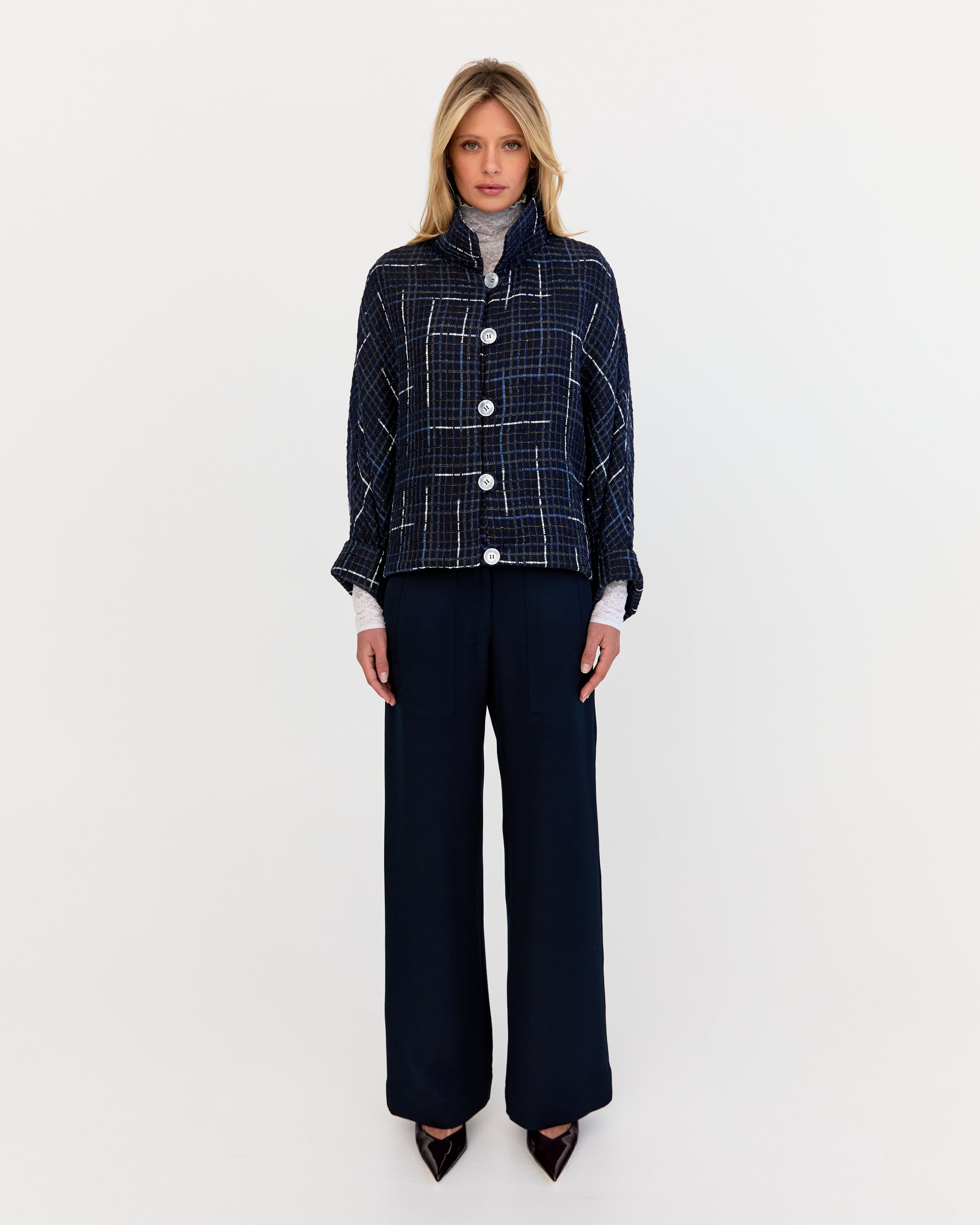 Jack Jacket - Navy Tweed
