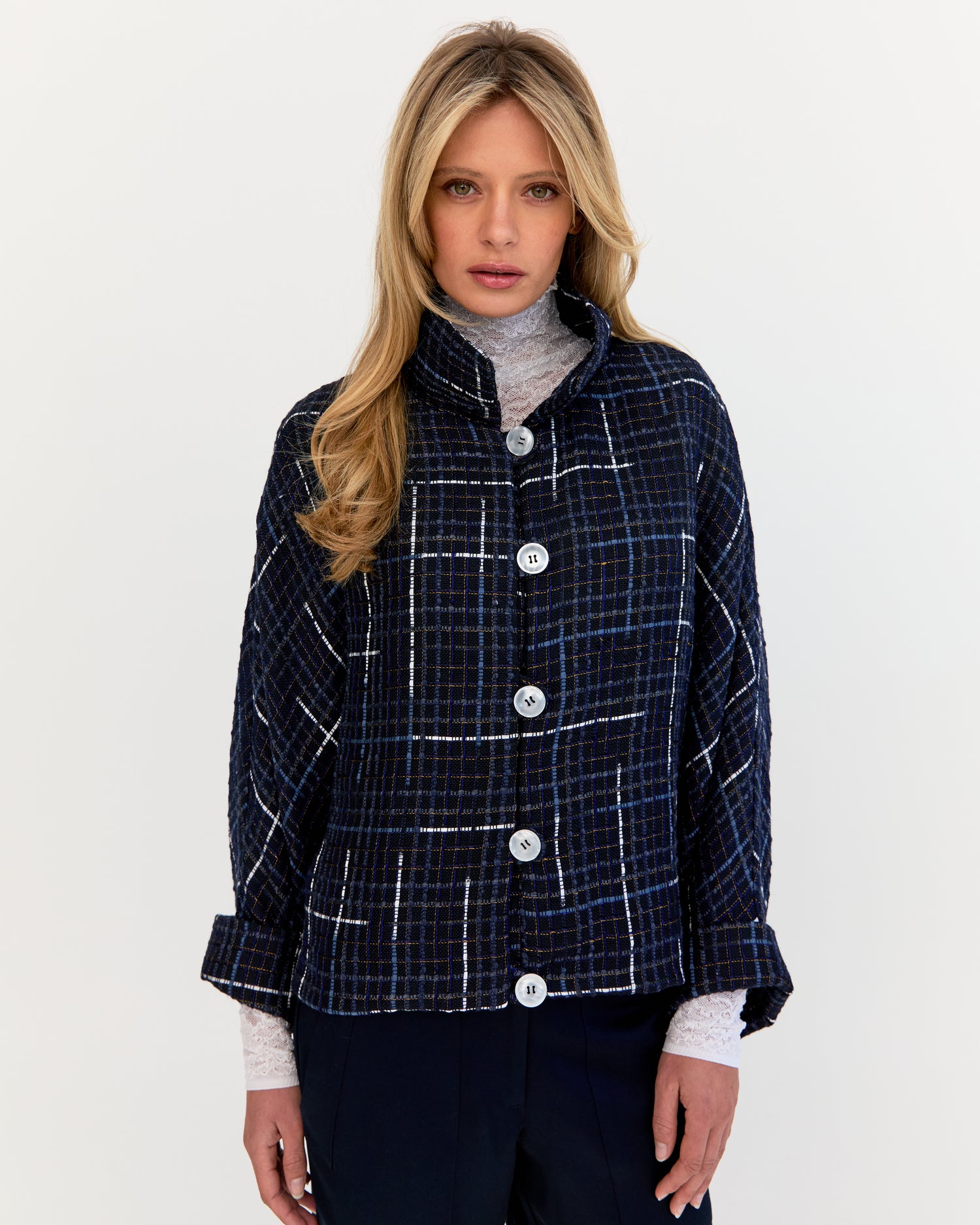 Jack Jacket - Navy Tweed