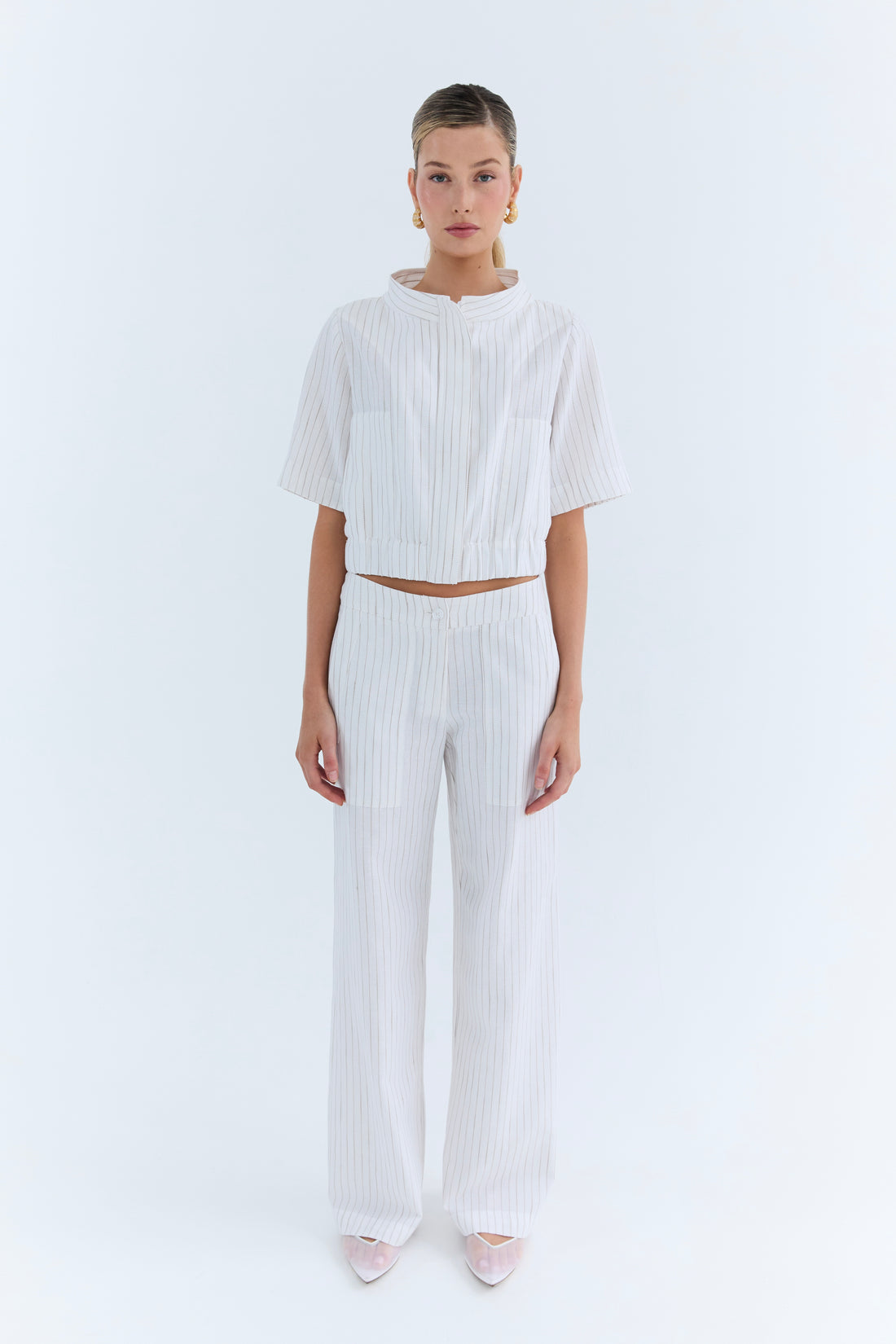 Marlene Pant - Linen Stripe