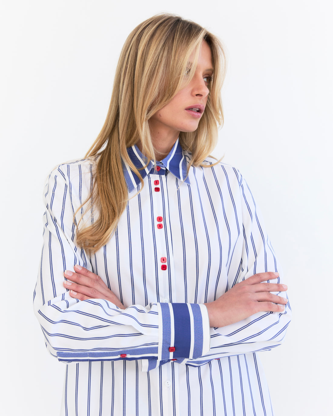 Belle Shirt - Blue Stripe