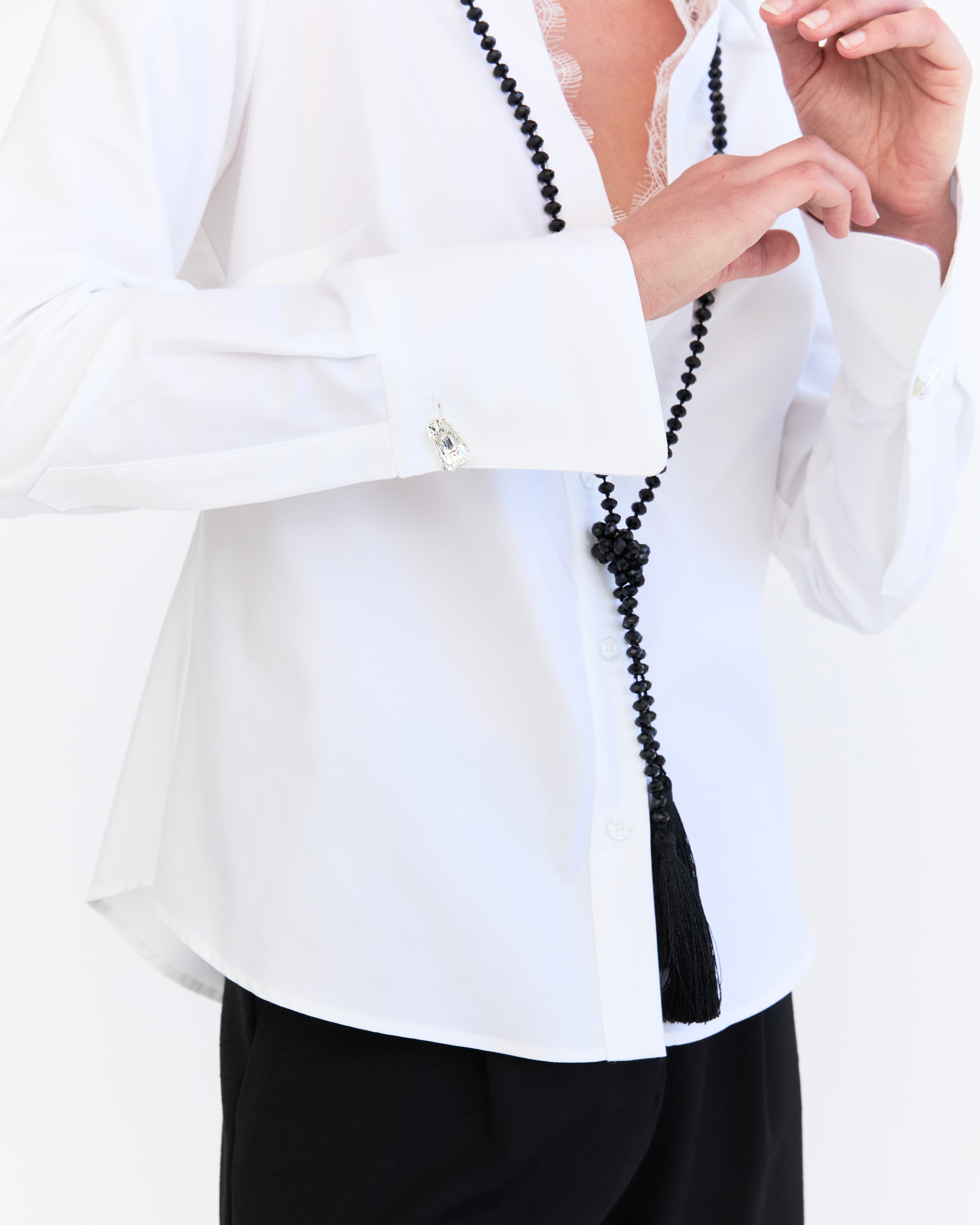 Shantal Lace Shirt - White