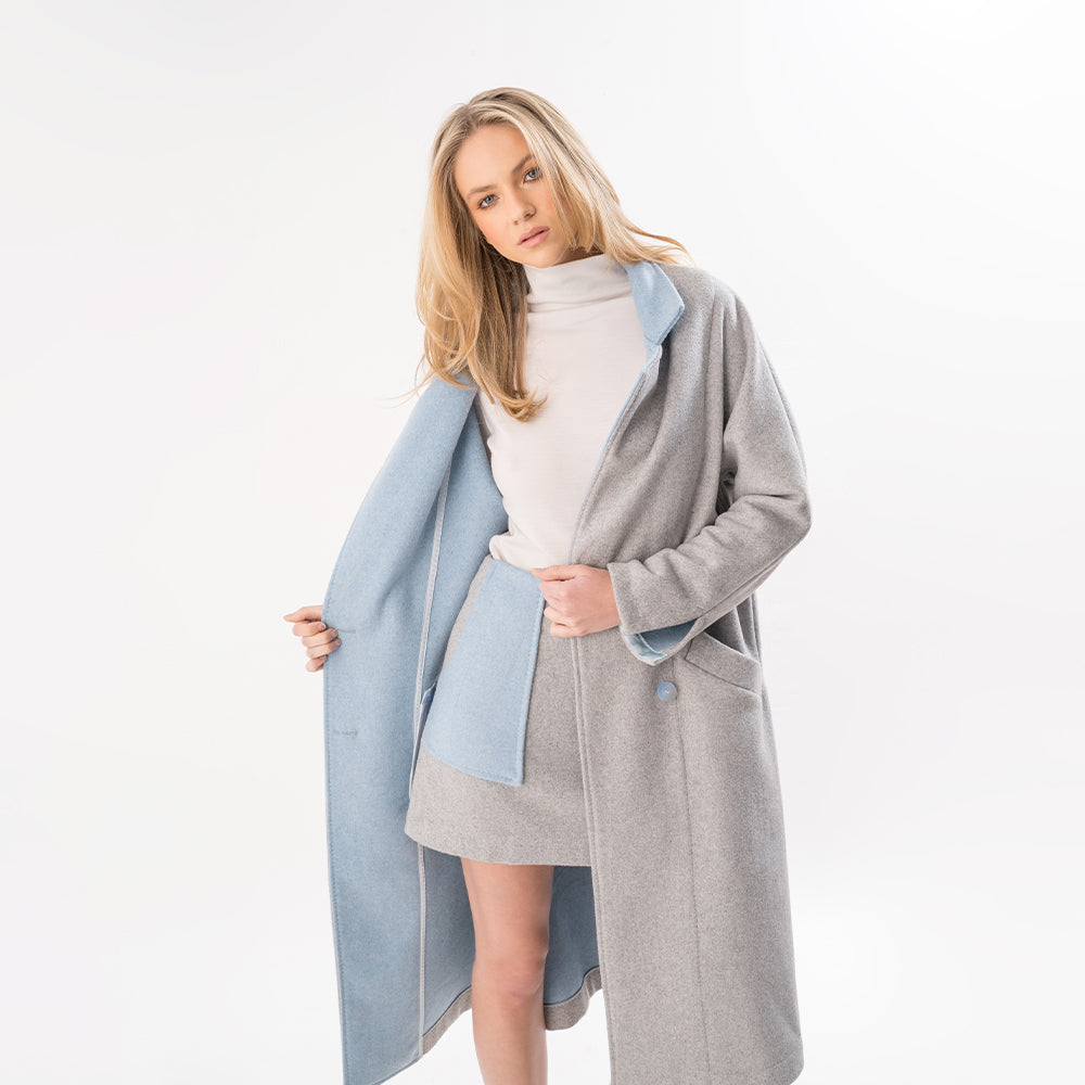 Bela Skirt Grey Wool