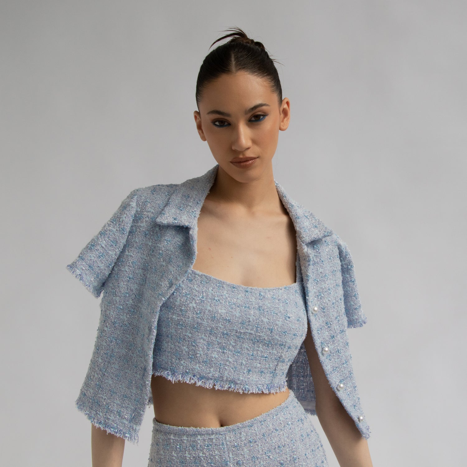 Gigi Tweed Top