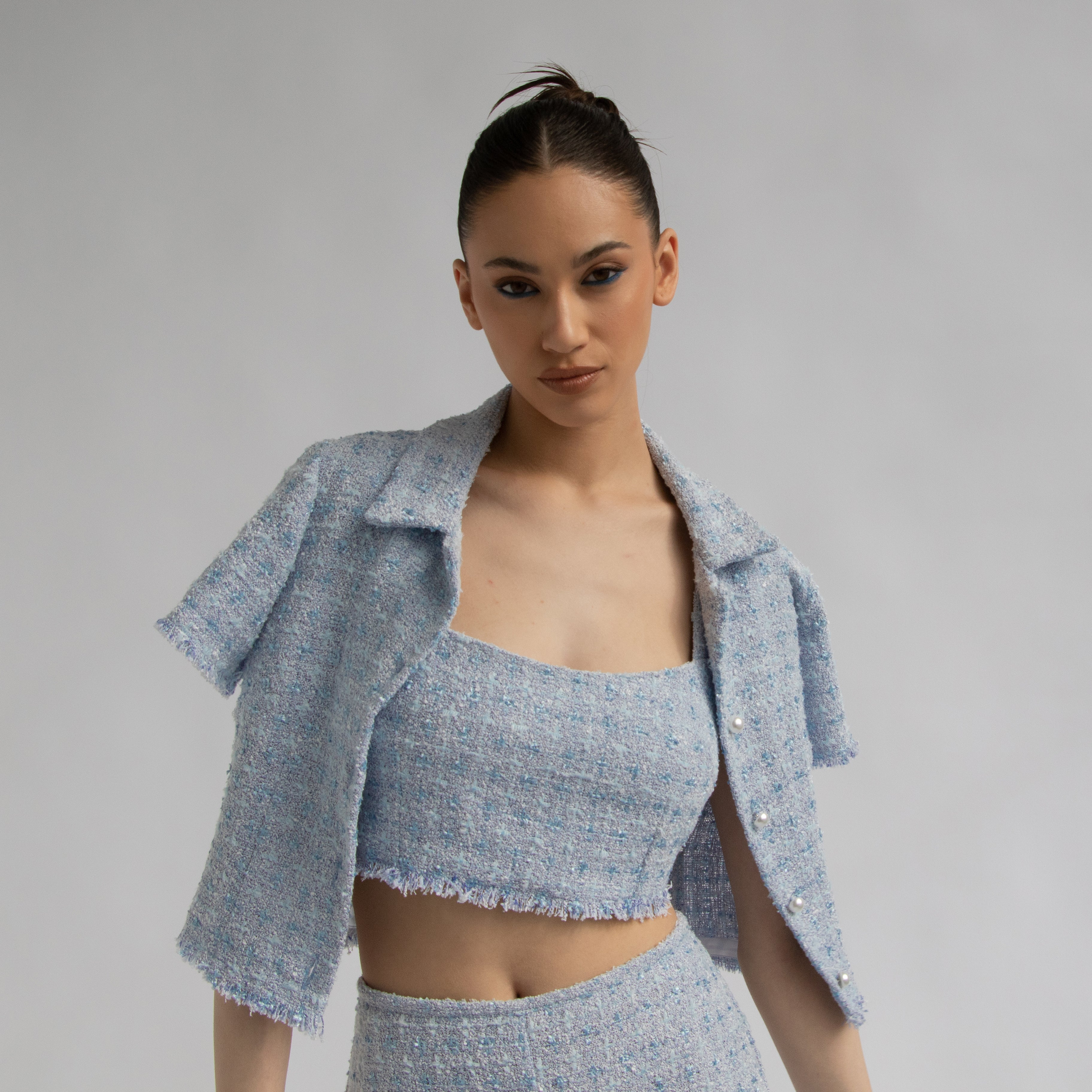 Gigi Tweed Top