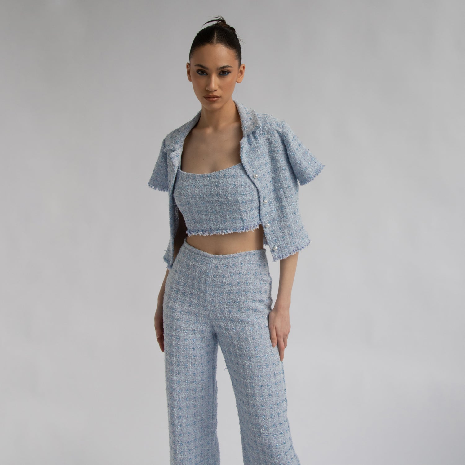 Gigi Tweed Top