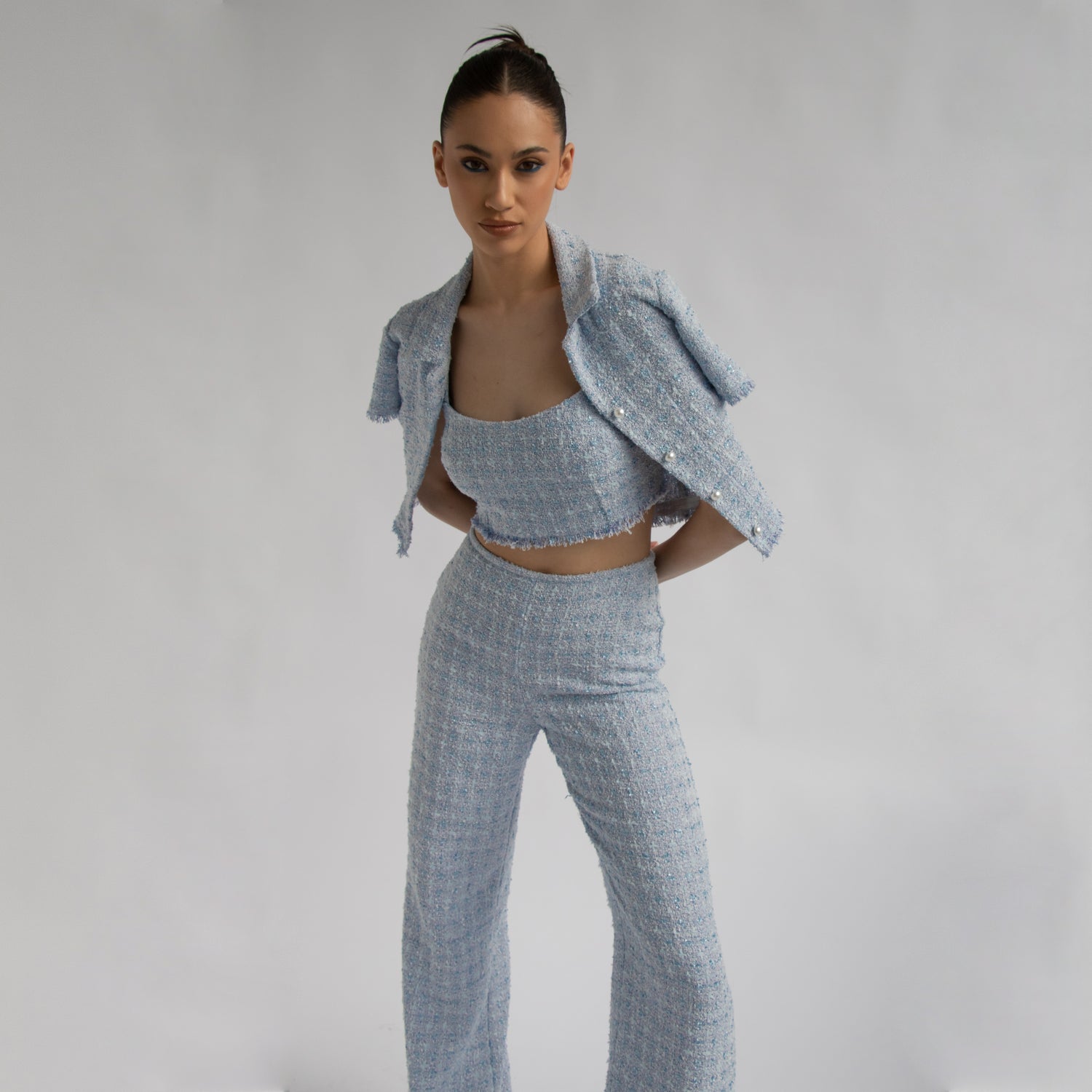 Gigi Tweed Top