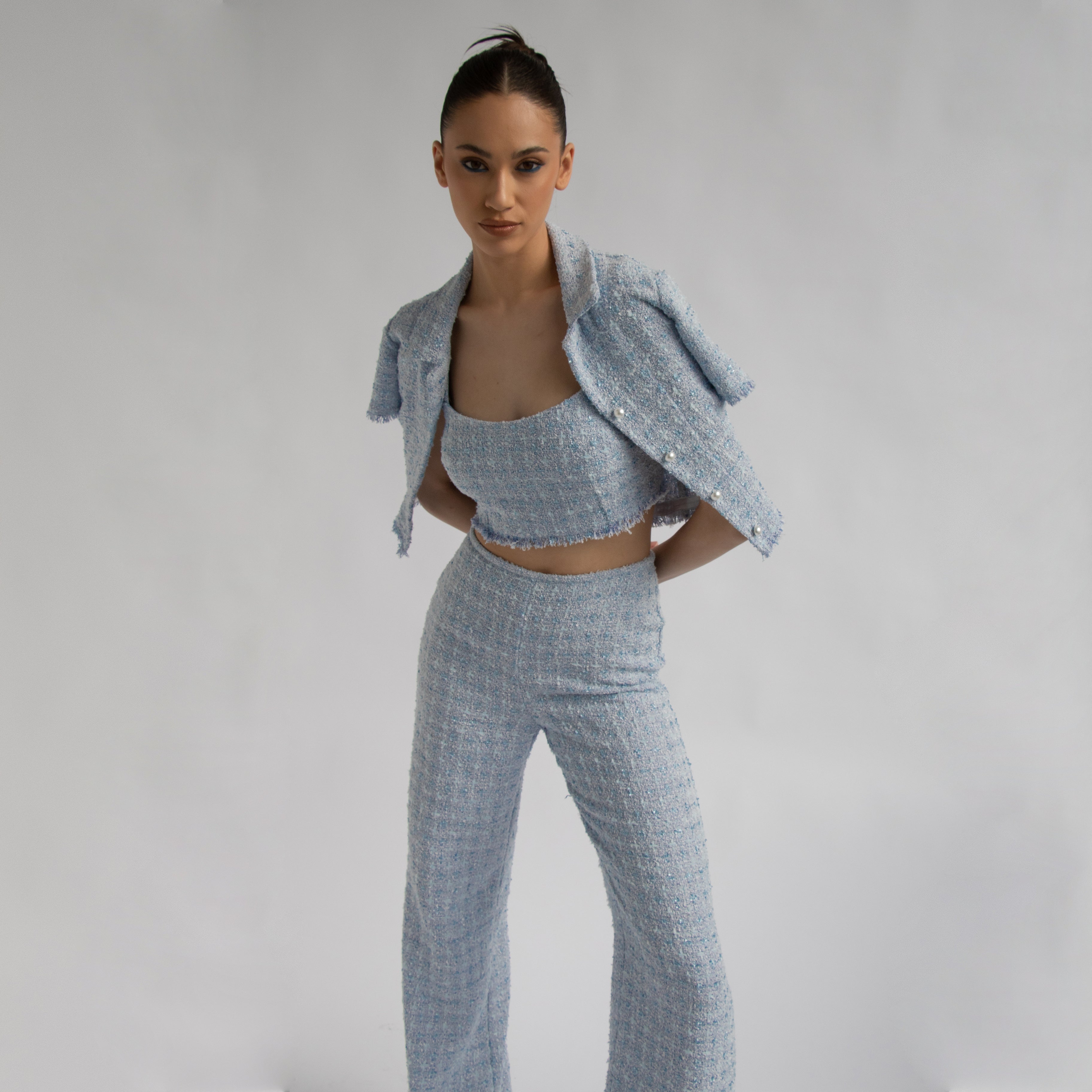 Gigi Tweed Top